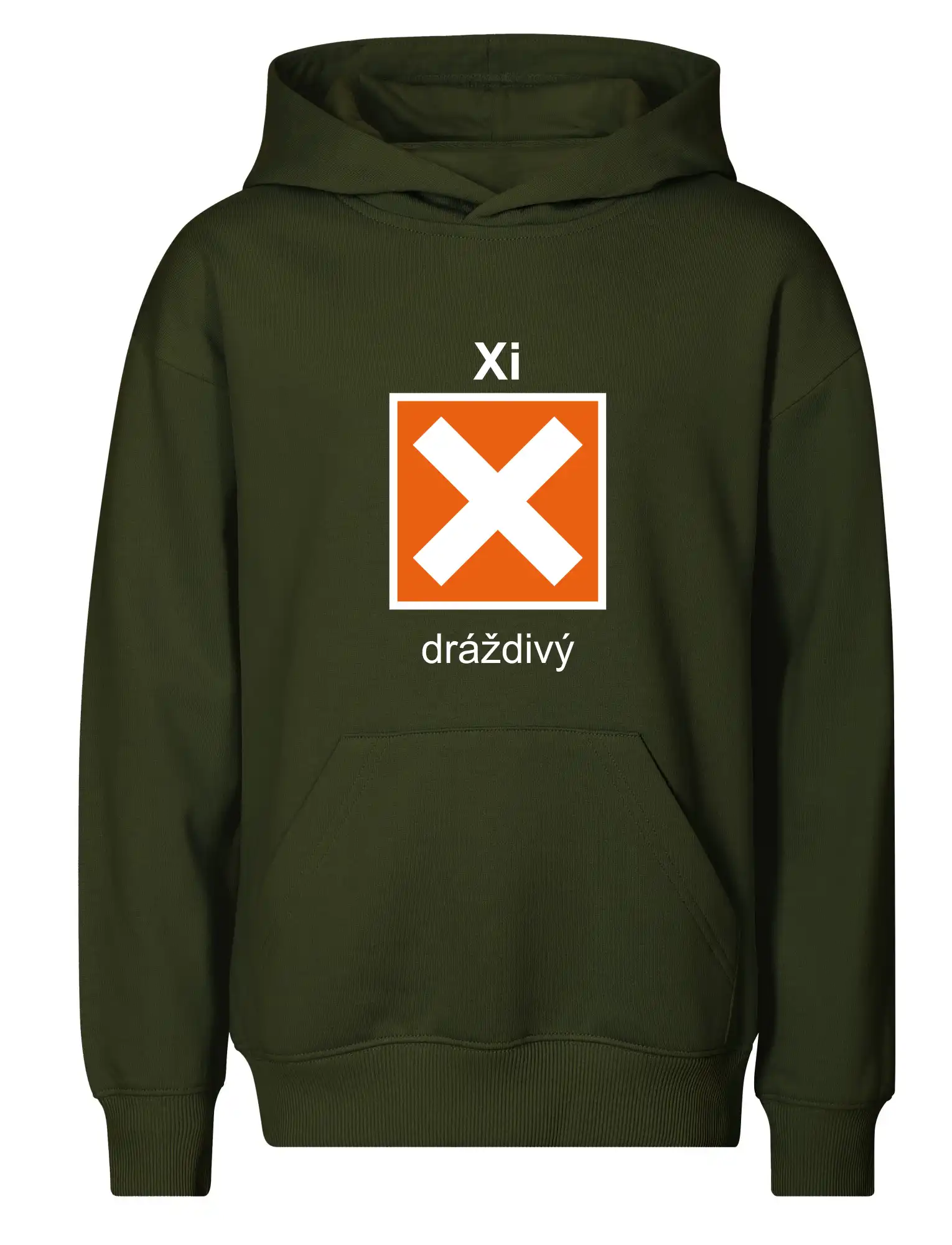 Xi Dráždivý - Výstražná tabulka na tričku