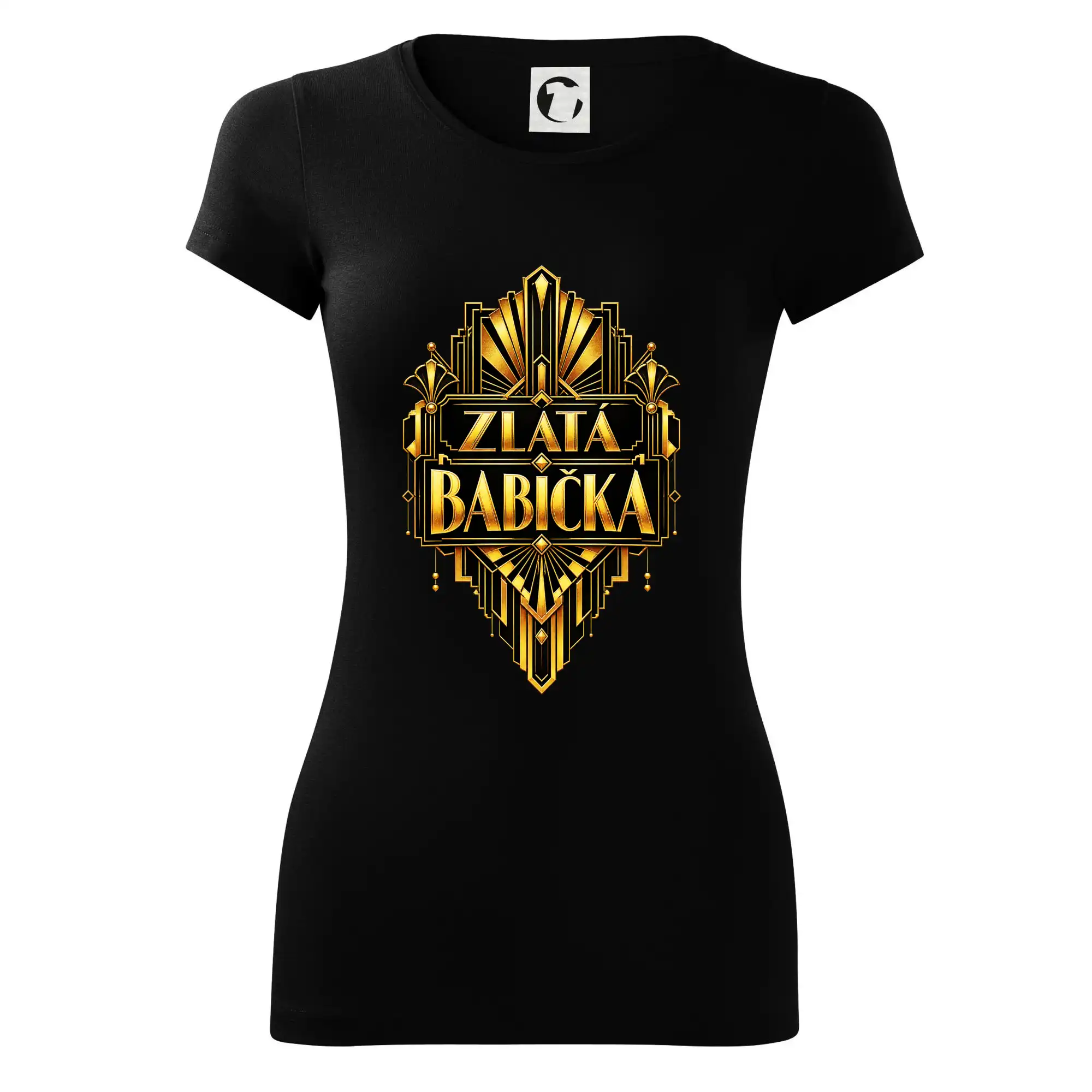 Zlatá babička luxusní Art Deco ornament