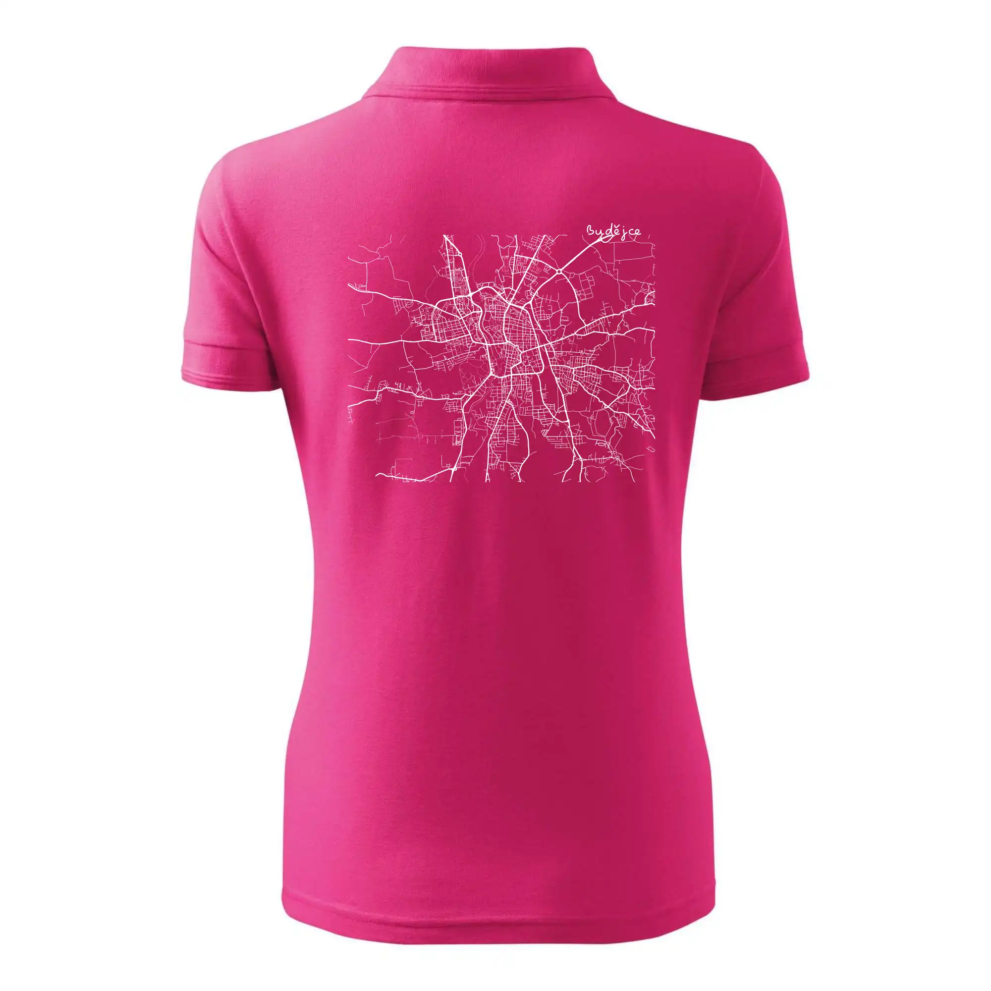 Mapy měst černobílé Budějce