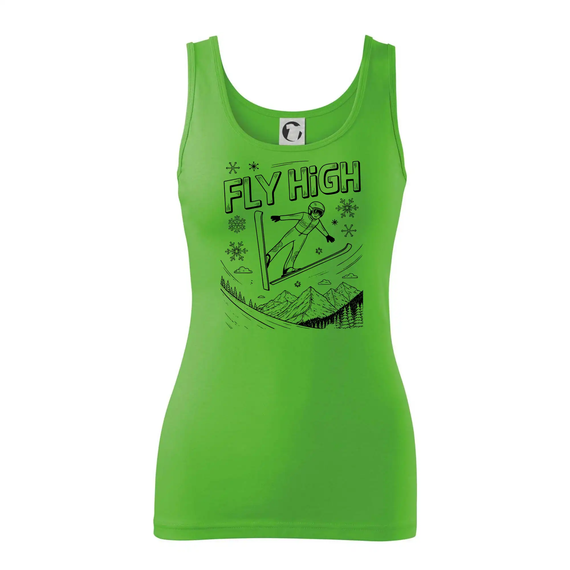 Černobílý skokan fly high