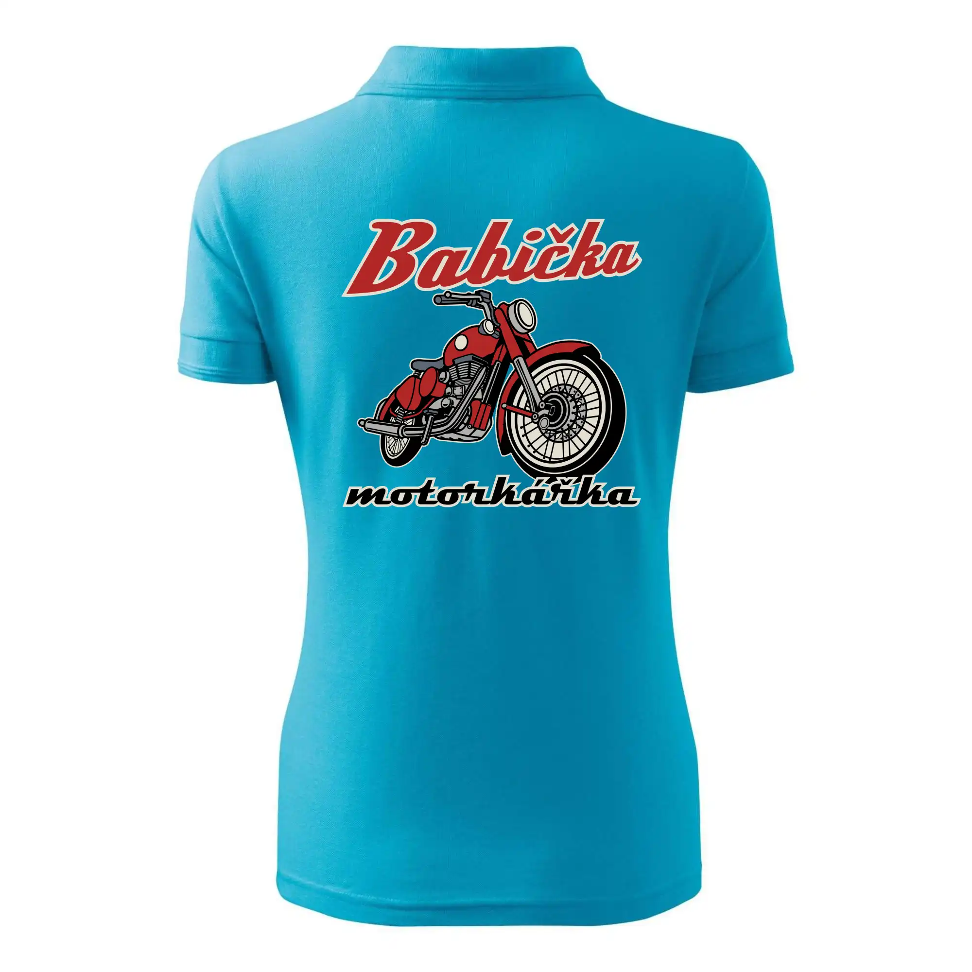 Babička motorkářka