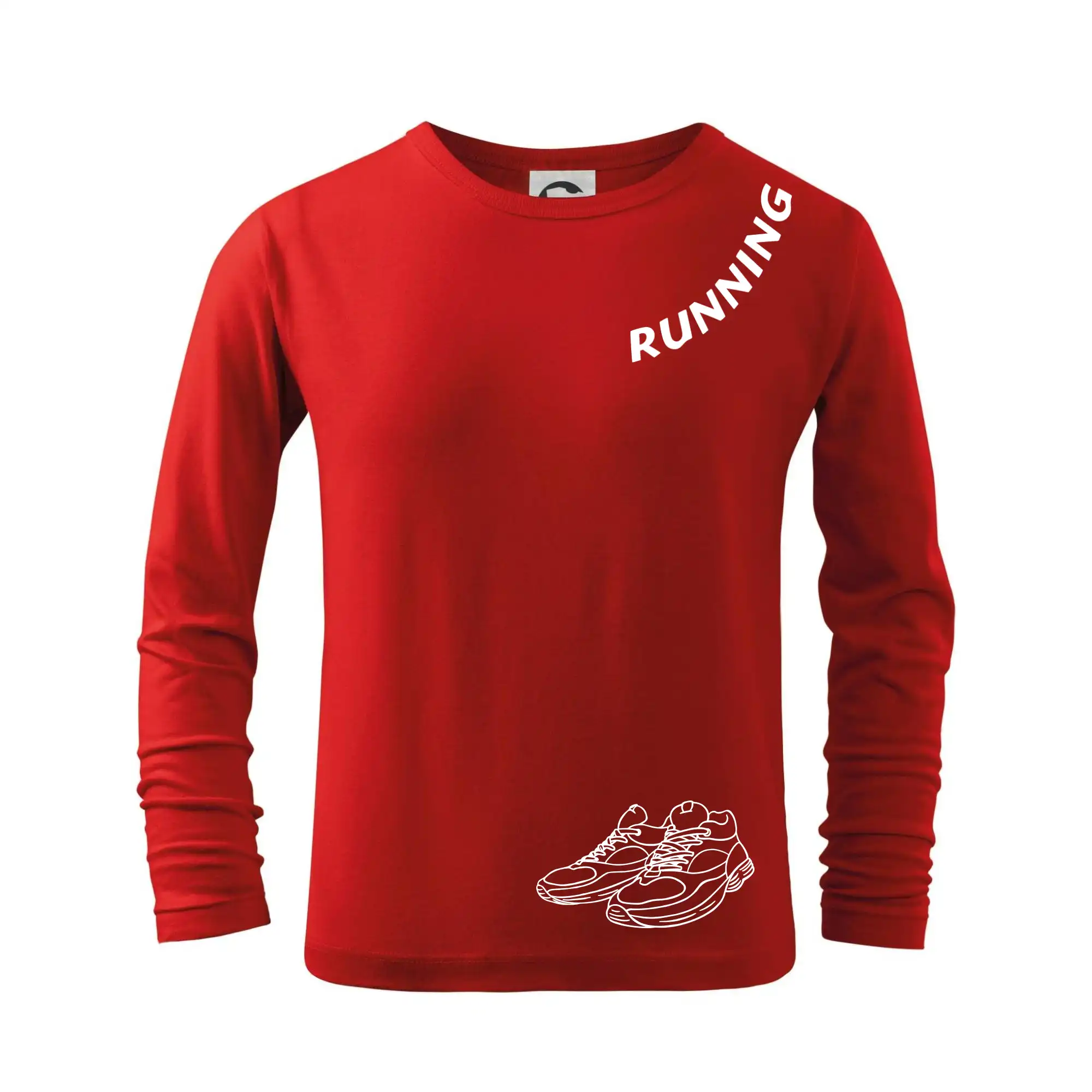 Running nápis šikmo