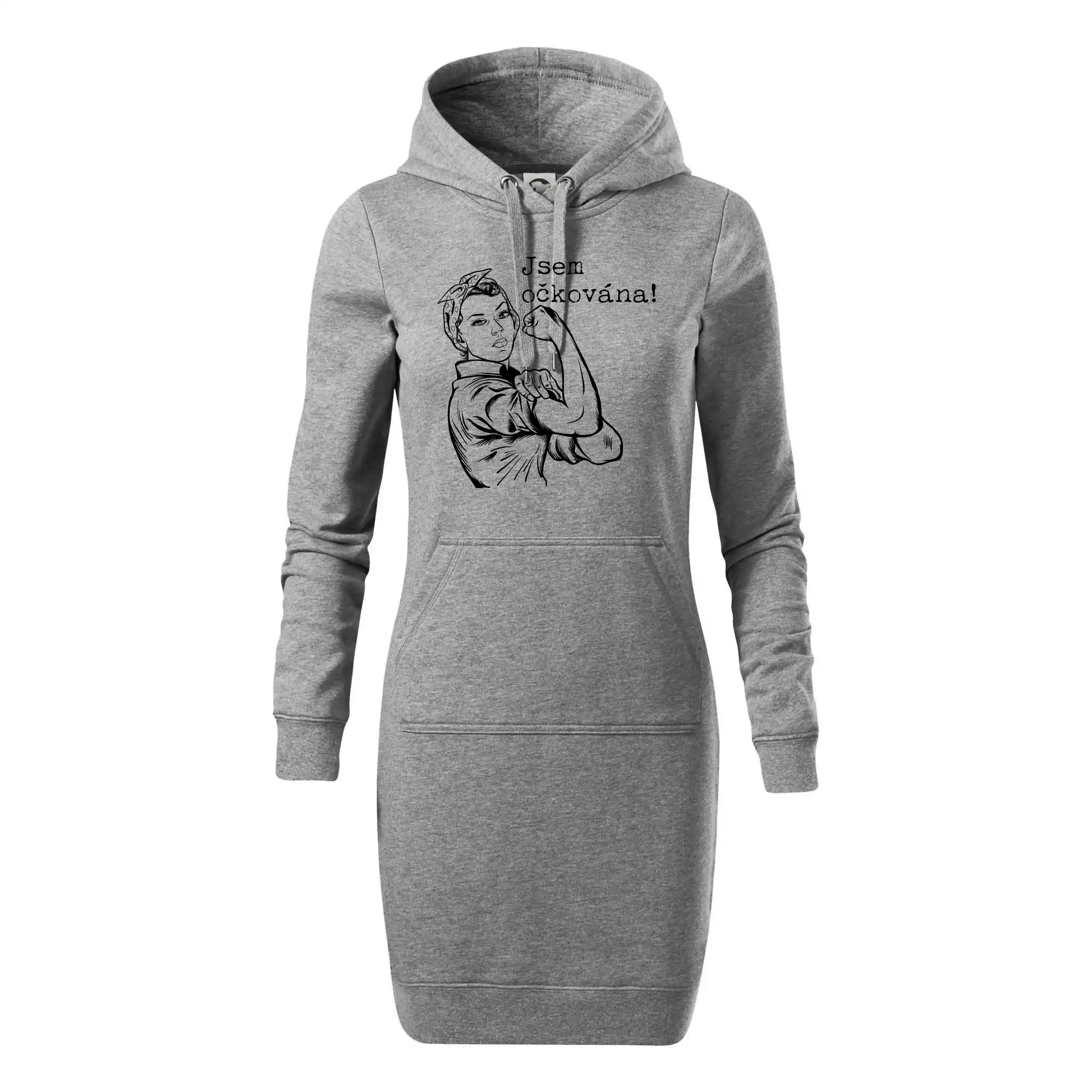 Jsem očkována - černě