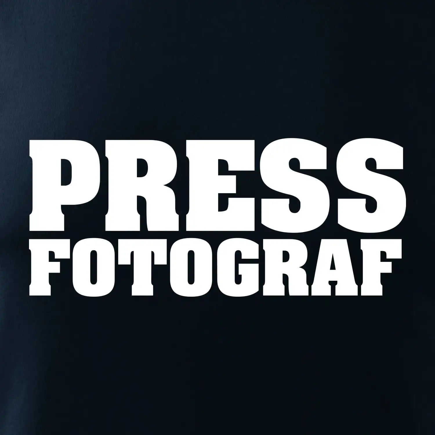 Novinář nápis - Press Fotograf