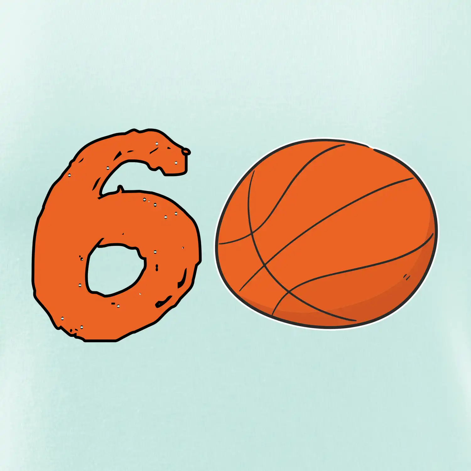Basketball kulaté narozeniny 60
