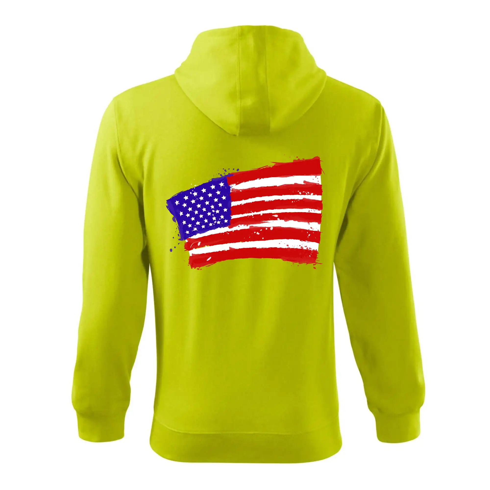 Americká vlajka ohnutá