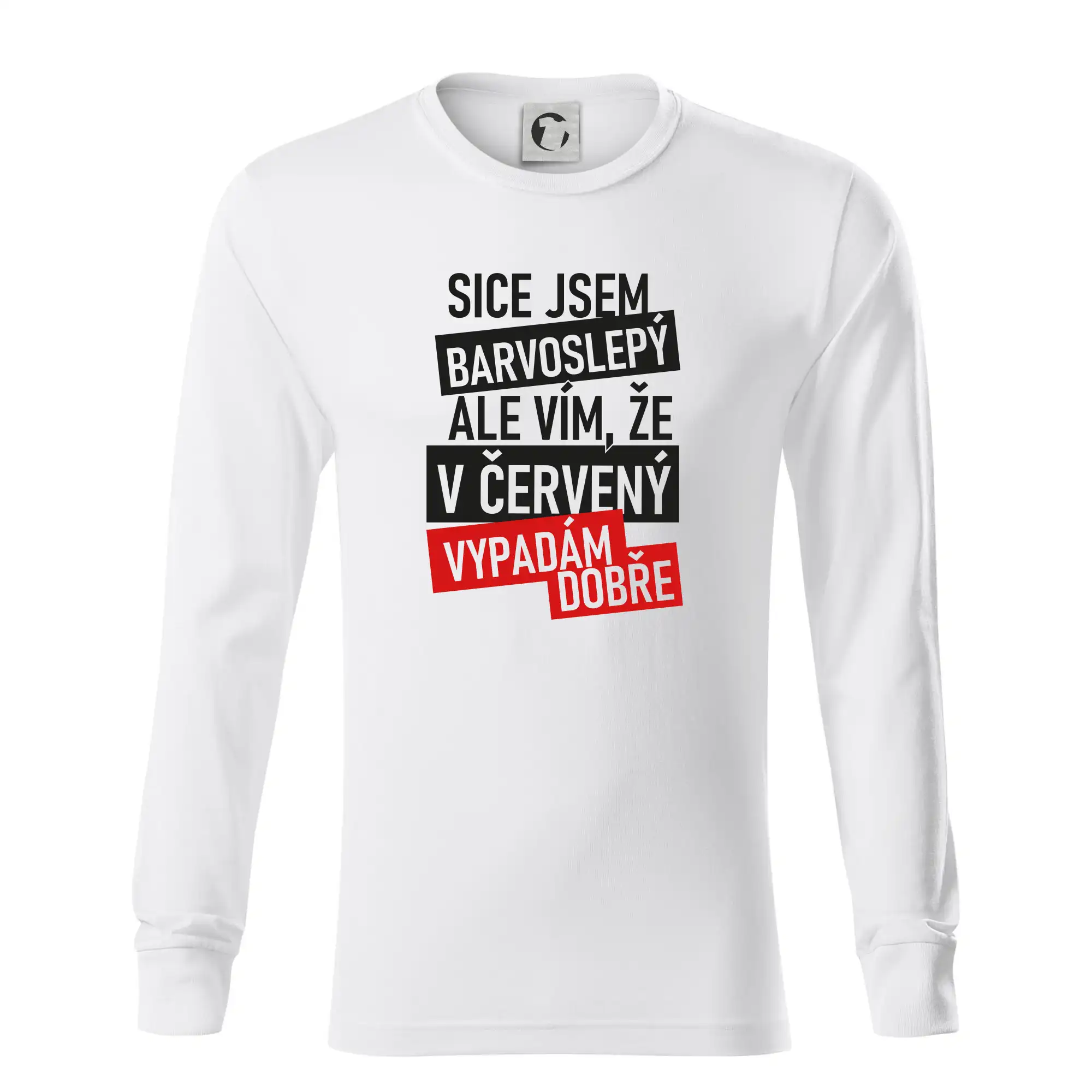 Sice jsem barvoslepý, ale vím, že v červené vypadám dobře