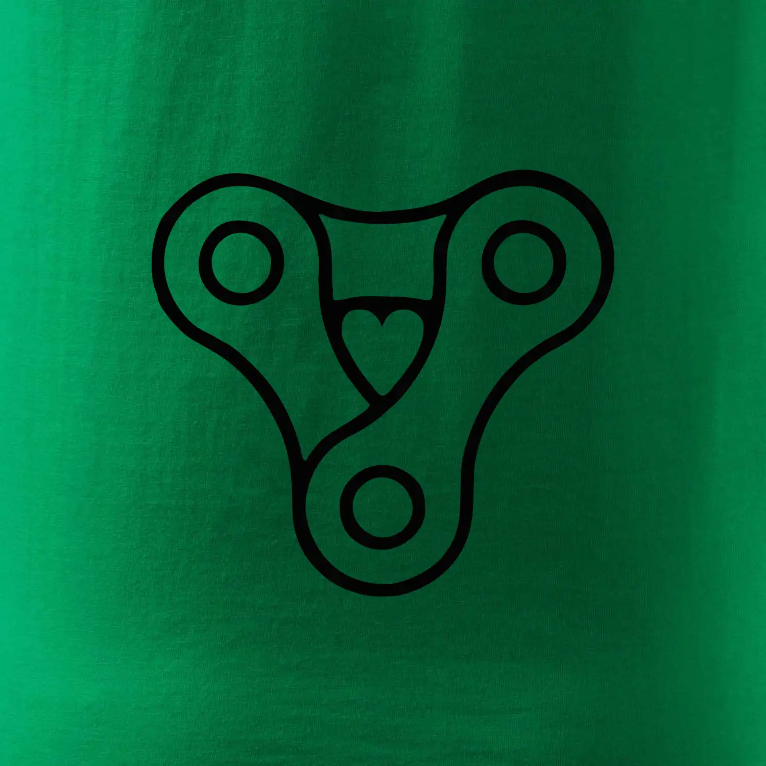 Cyklo srdce řetěz trojúhelník