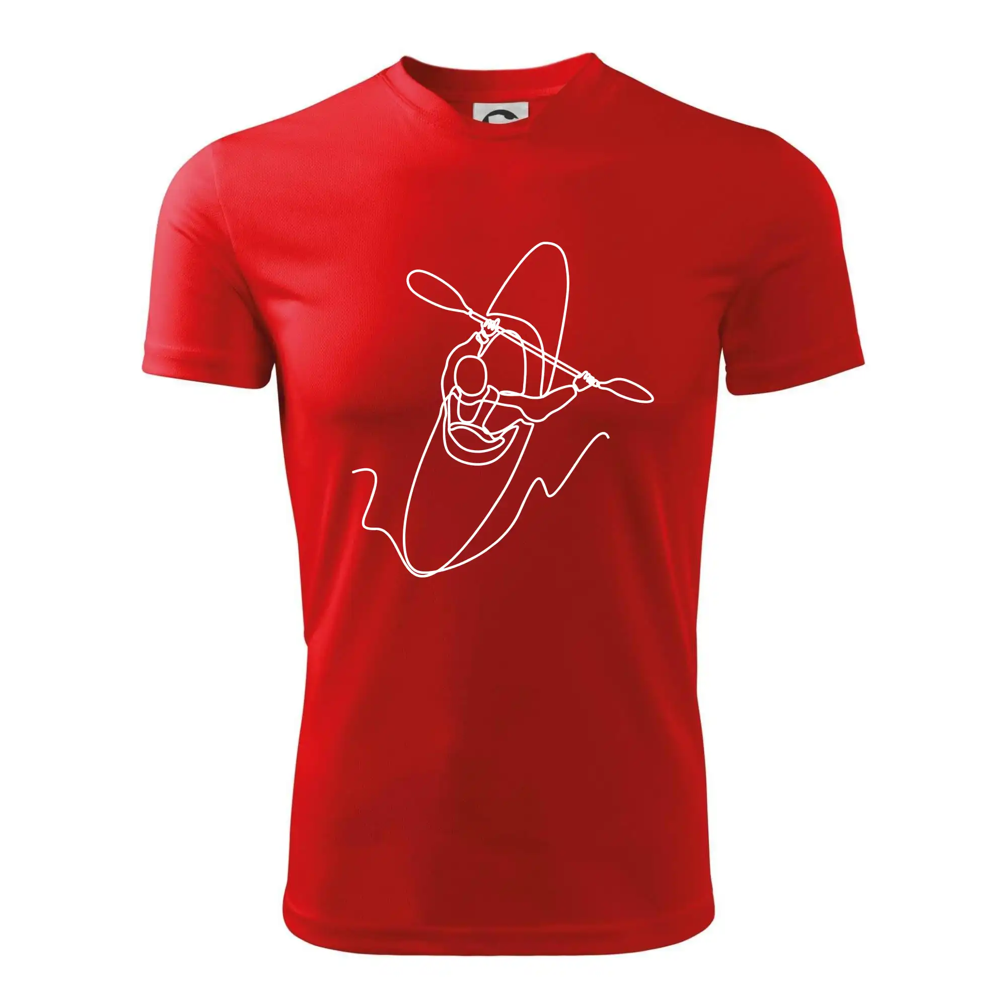 Kajak  ze shora jedním tahem