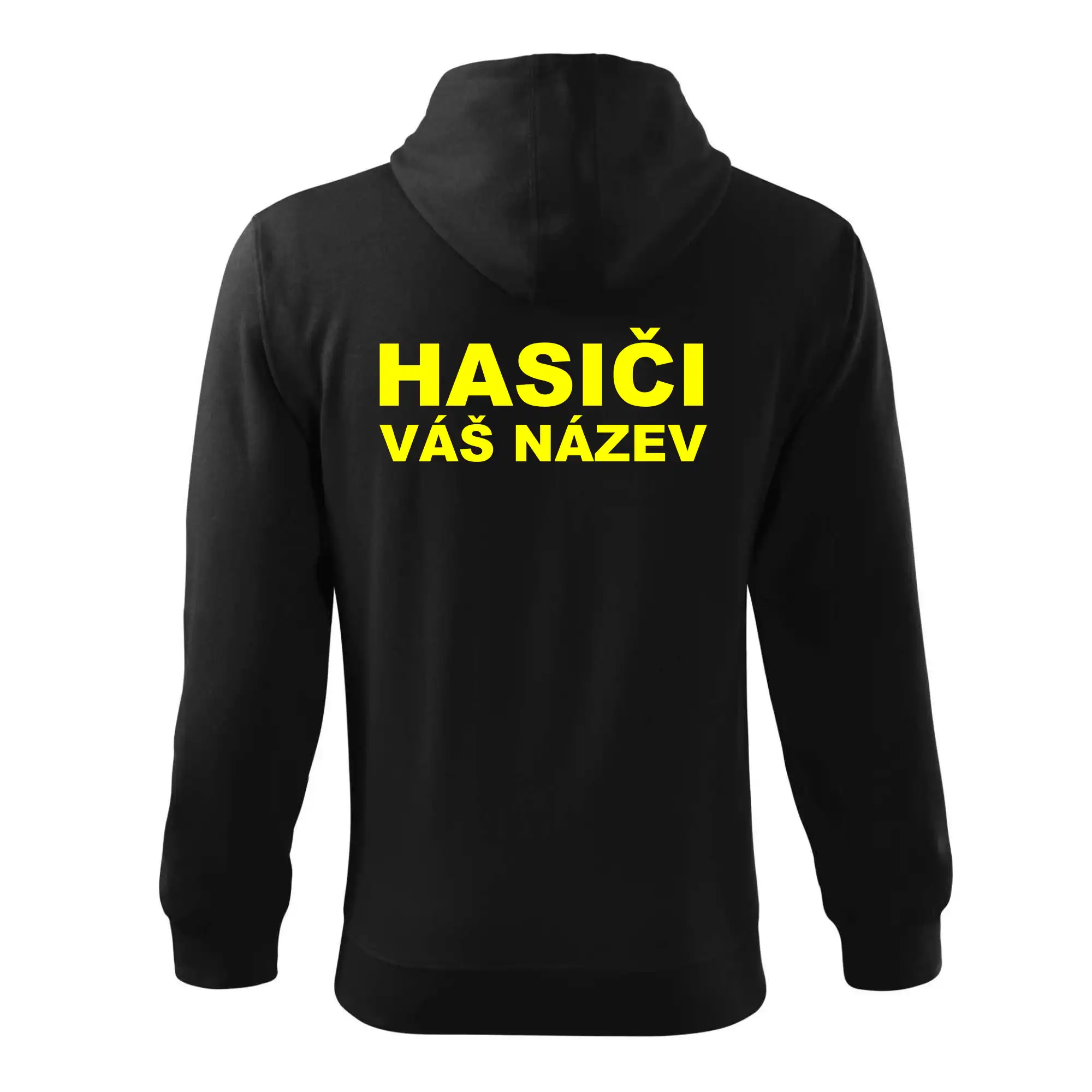 Hasiči - žlutý nápis - váš název sboru