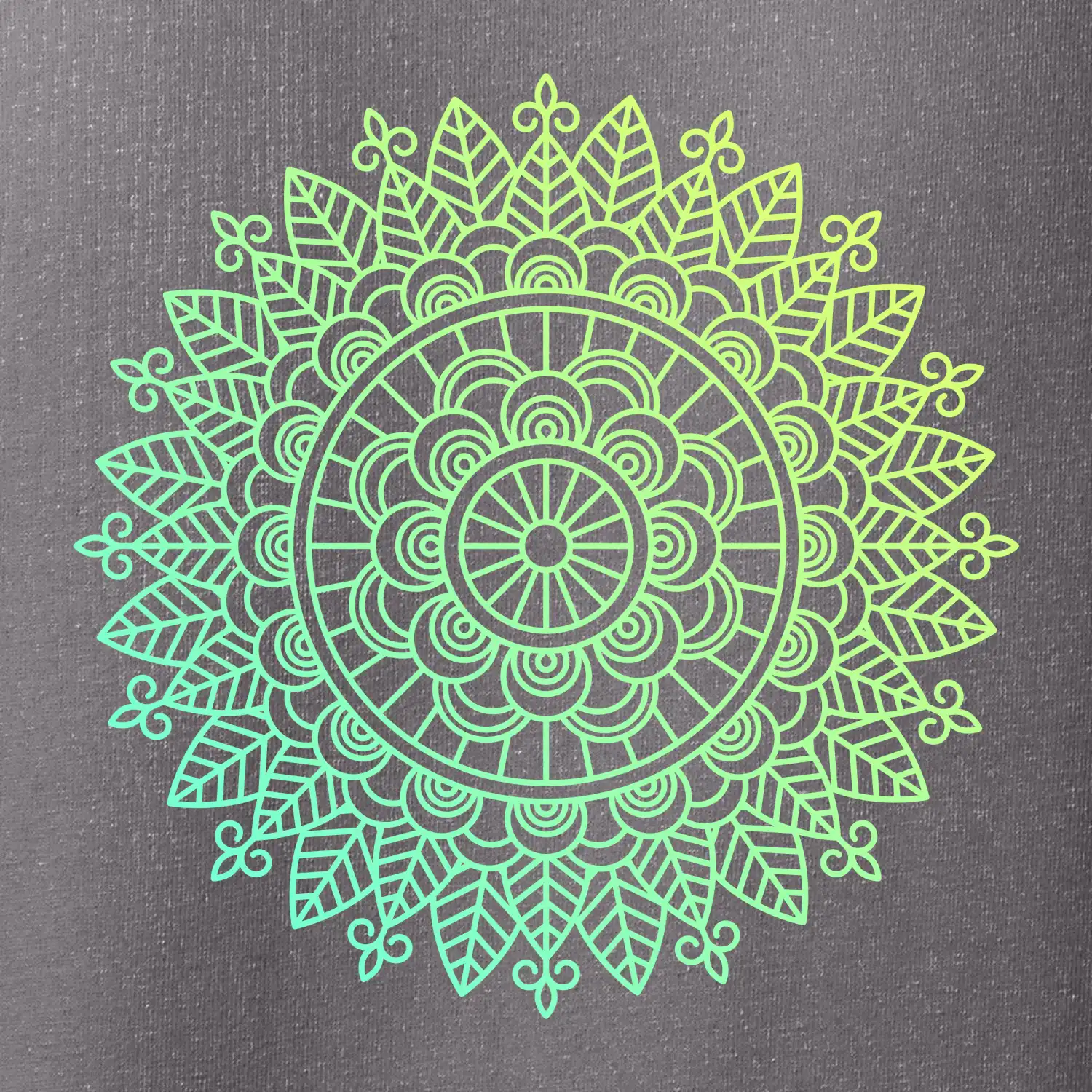 Mandala zelenožlutá