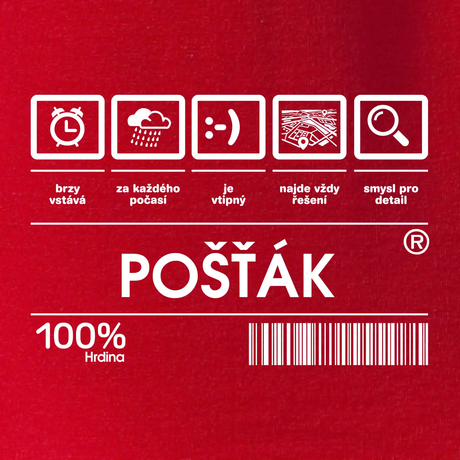 Čárový kód pošťák