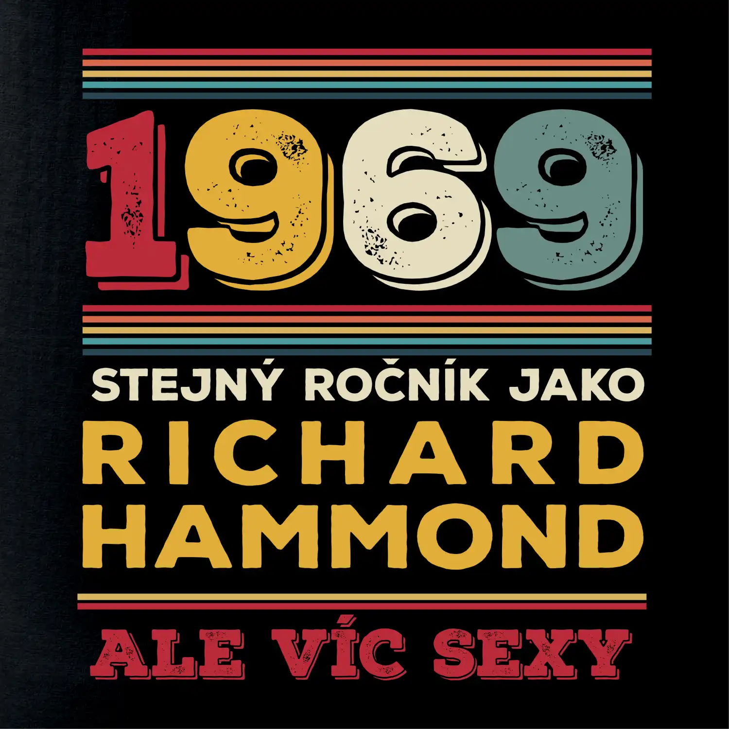 1969 stejný ročník jako Richard Hammond
