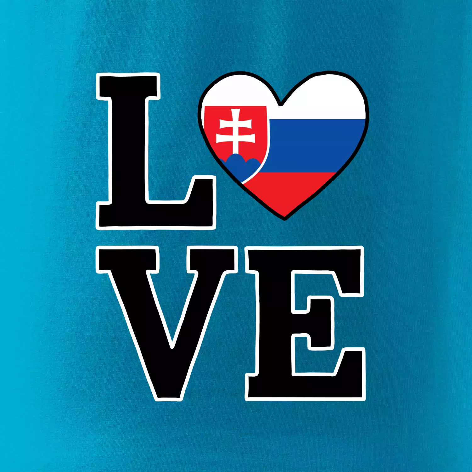 Love Slovenská vlajka