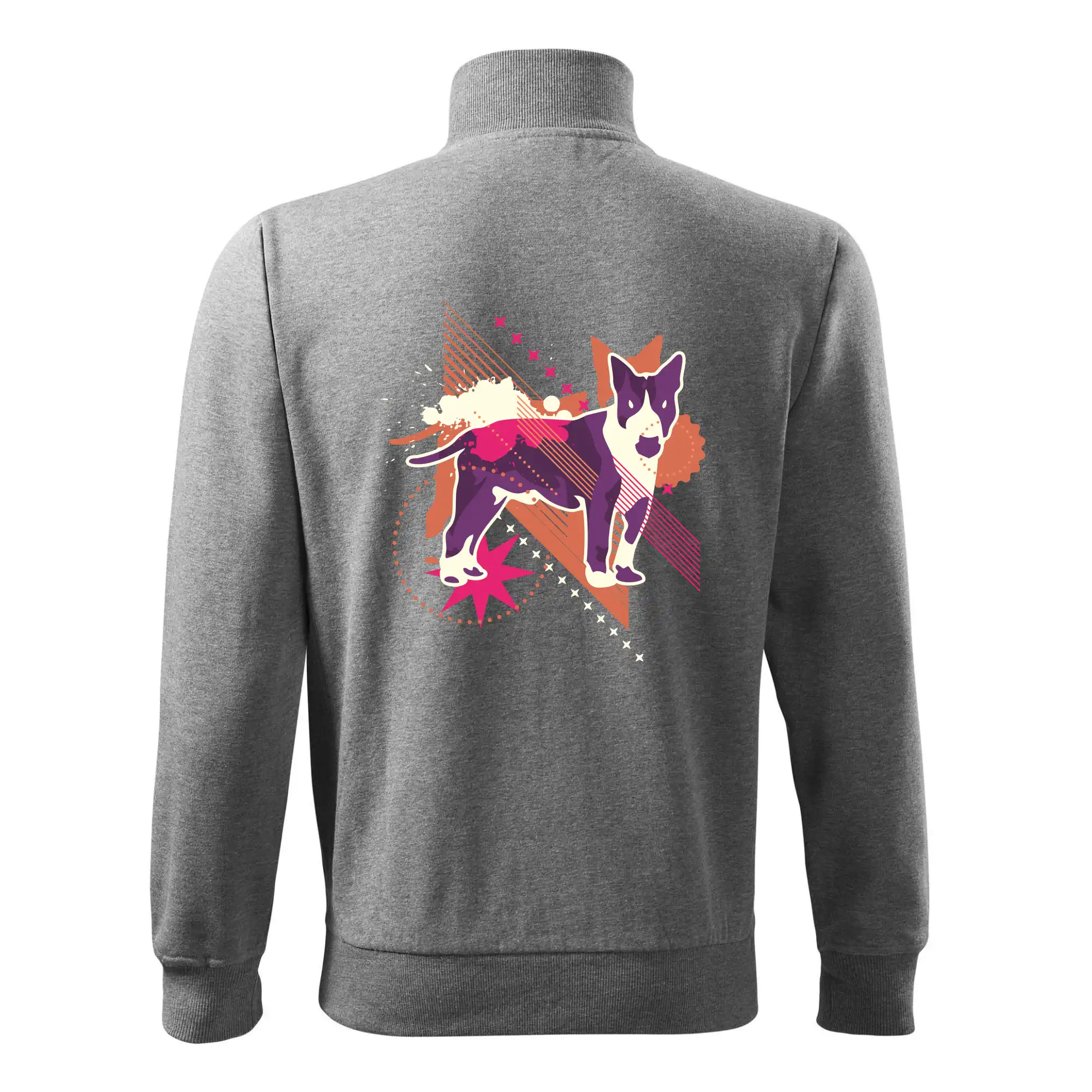 Pes abstrakce fialový