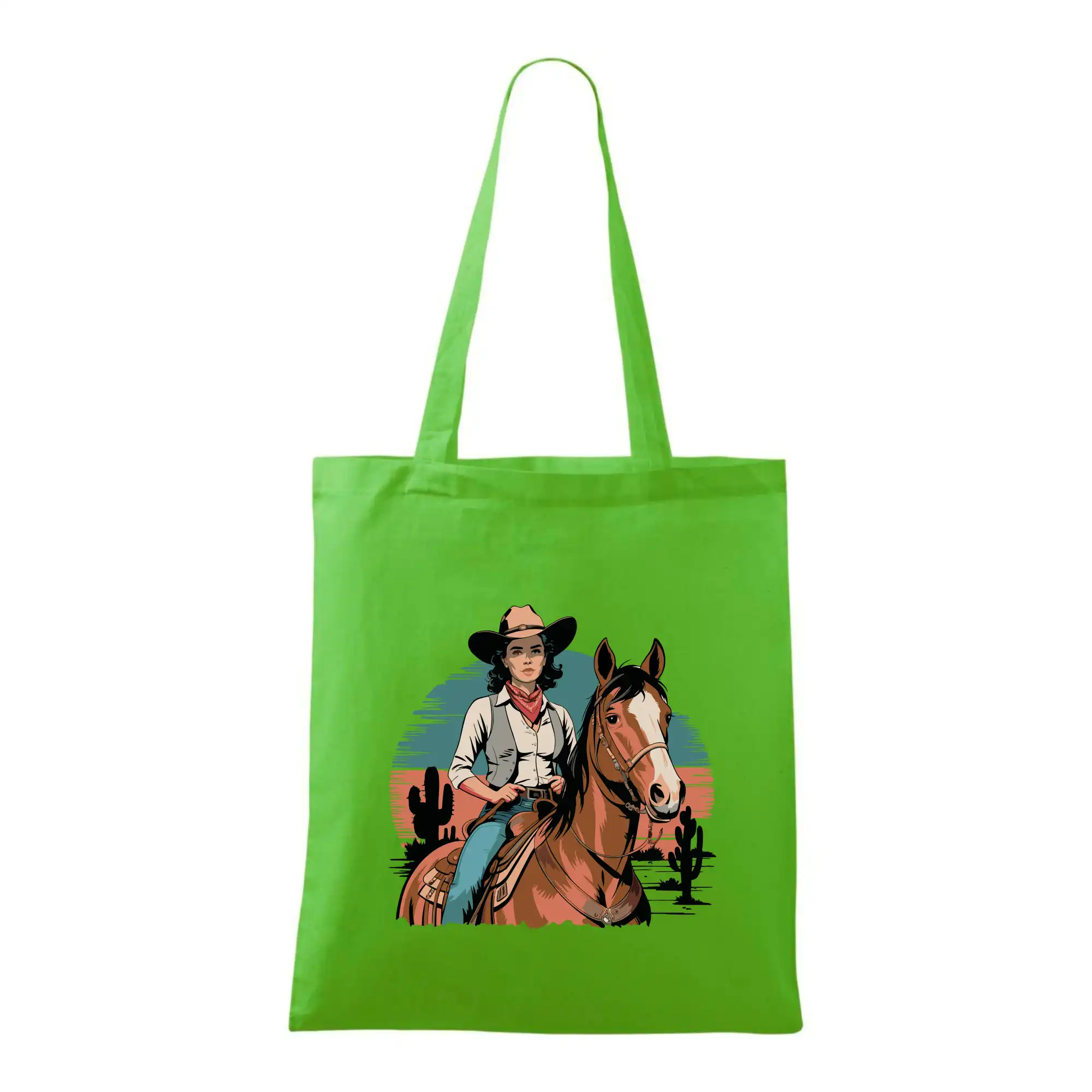 Cowgirl vintage na koni