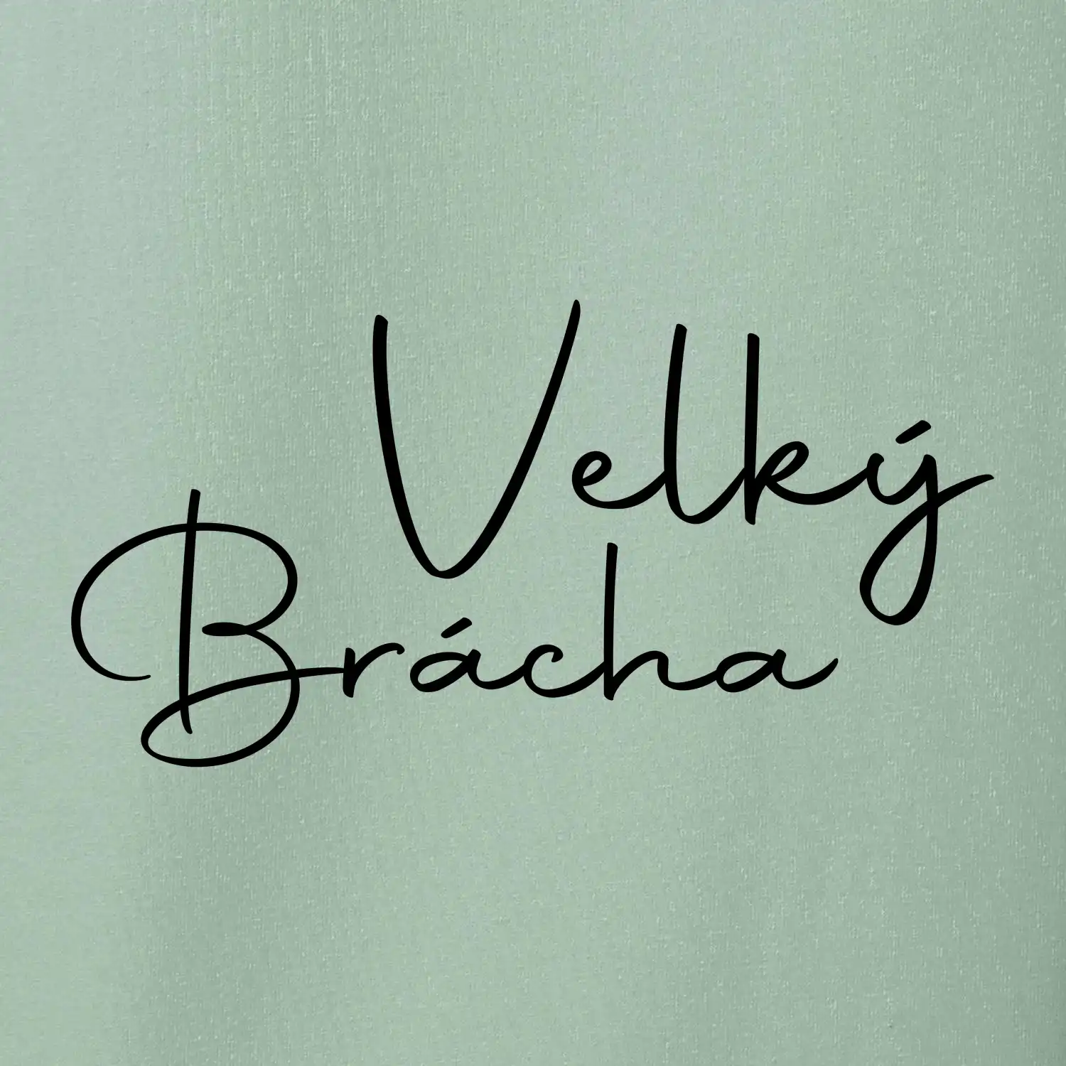 Velký brácha - nápis na zádech