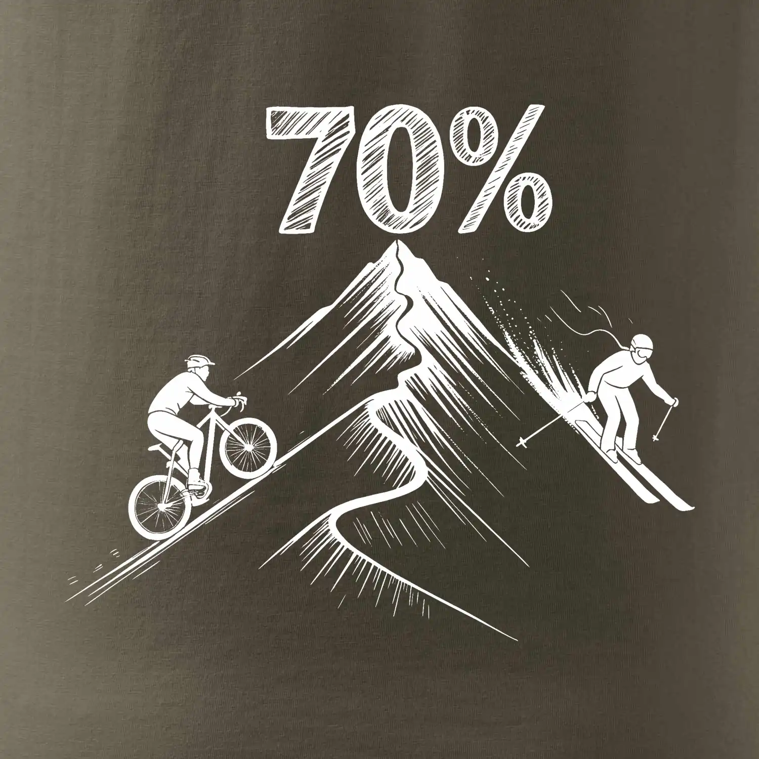 Narozeniny cyklista a lyžař 70