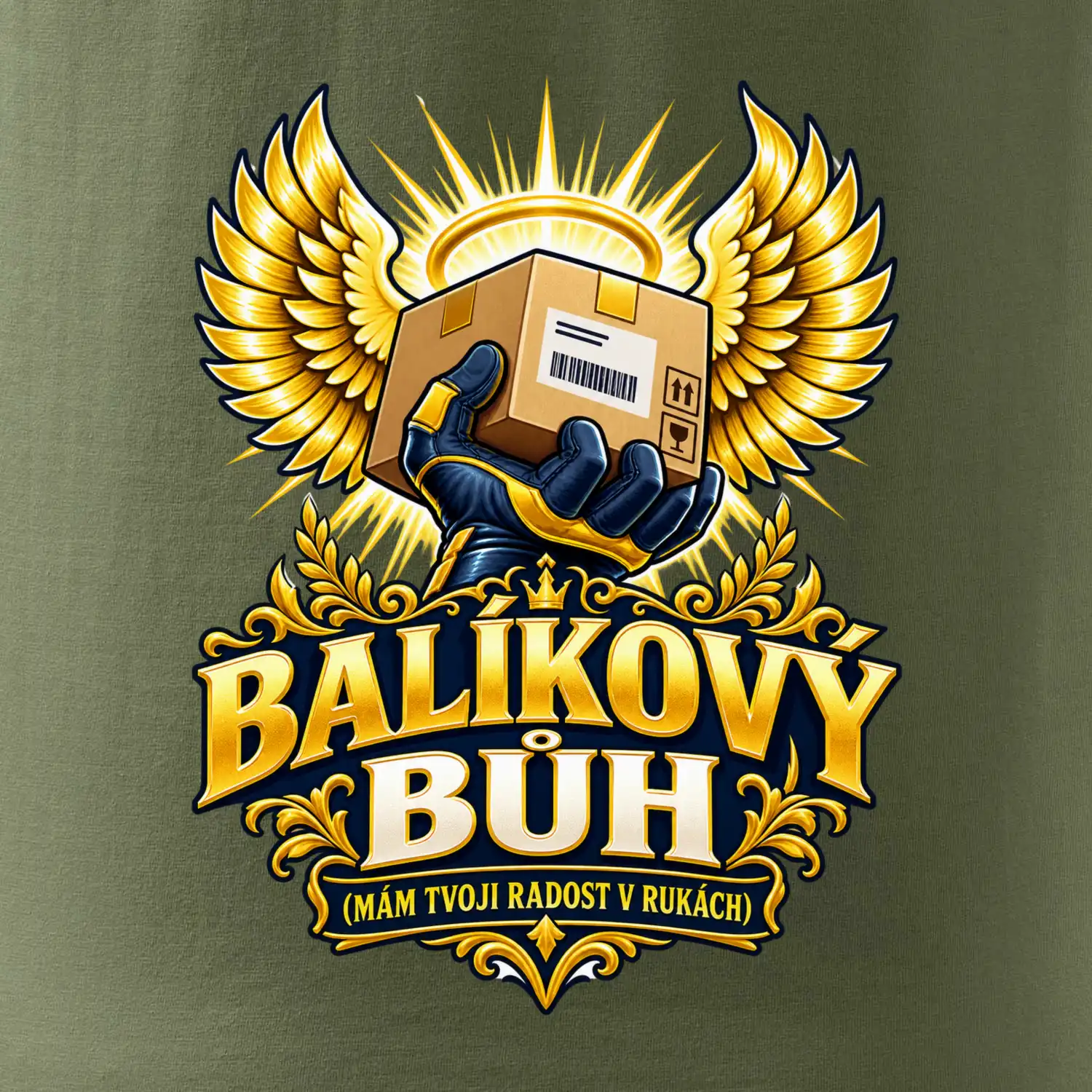 Balíkový bůh mám tvoji radost v rukách