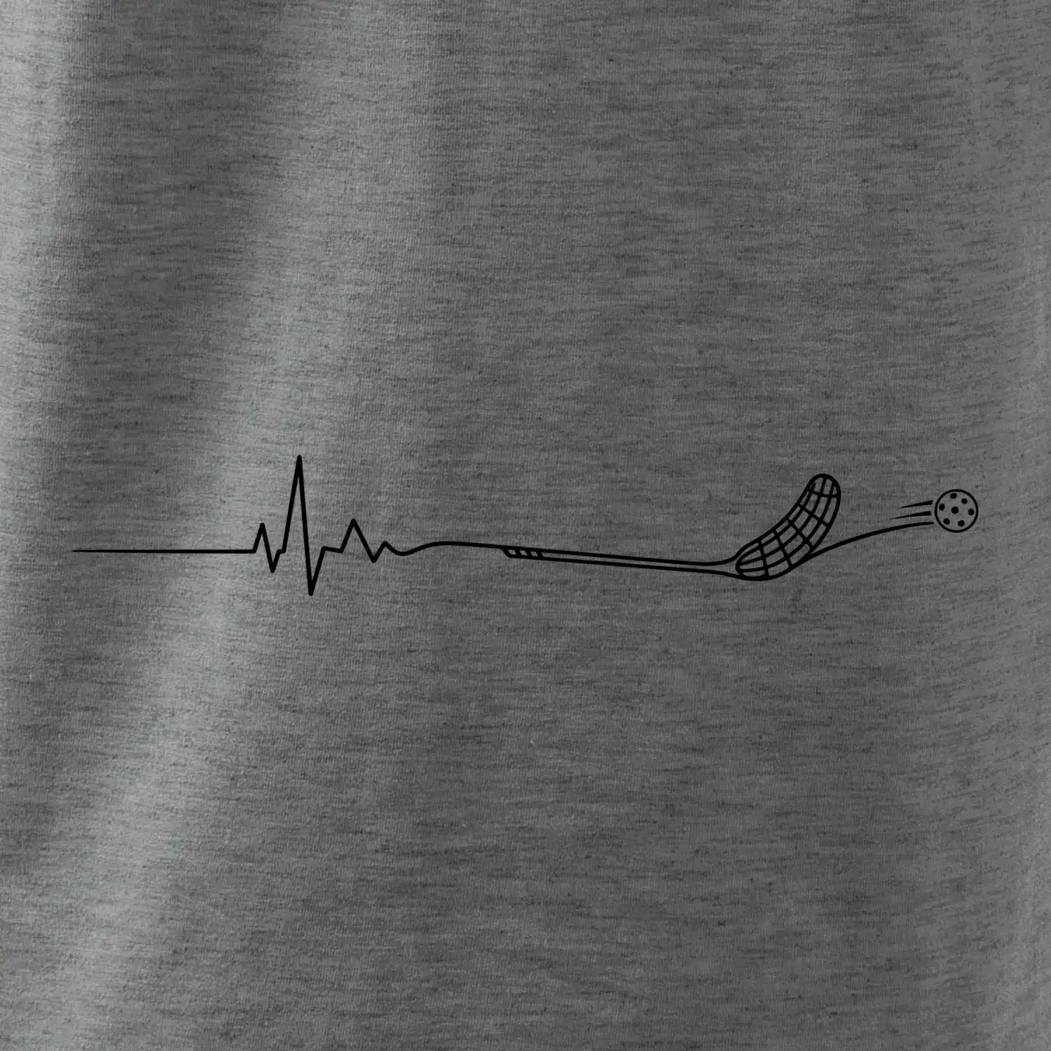 Florbalové EKG s florbalkou a míčkem