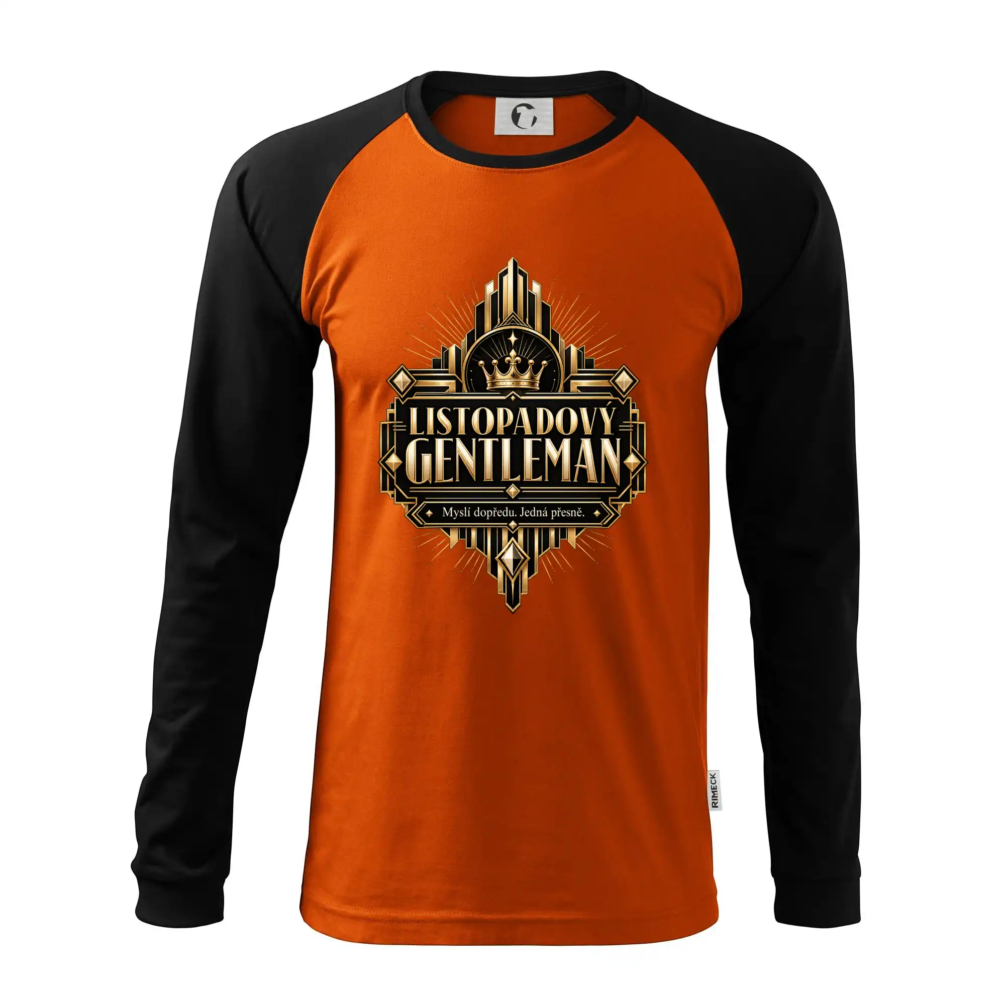 Listopadový gentleman zlatý art deco motiv