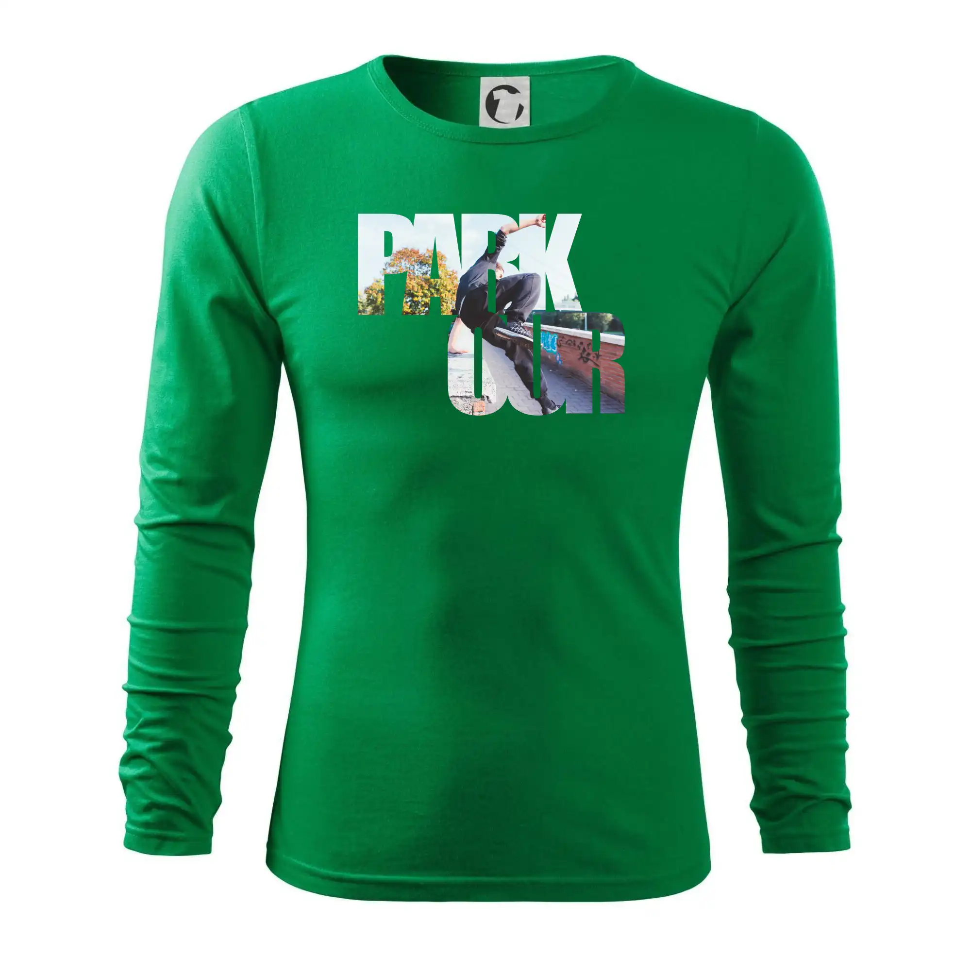 Parkour nápis ve městě