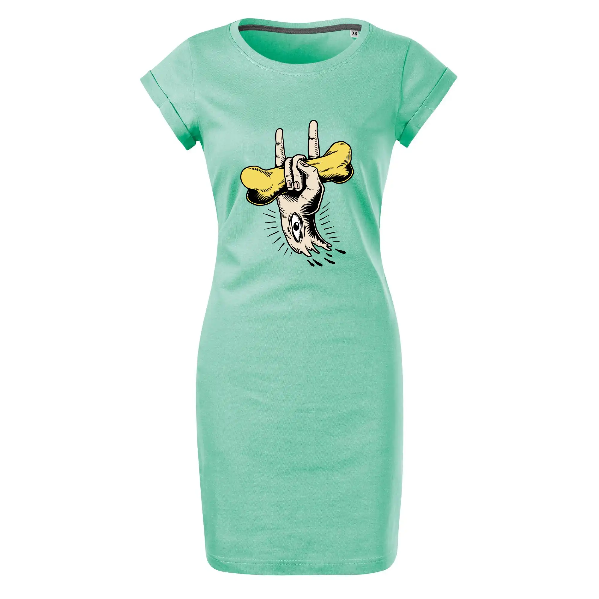 Rocková ruka kost a oko