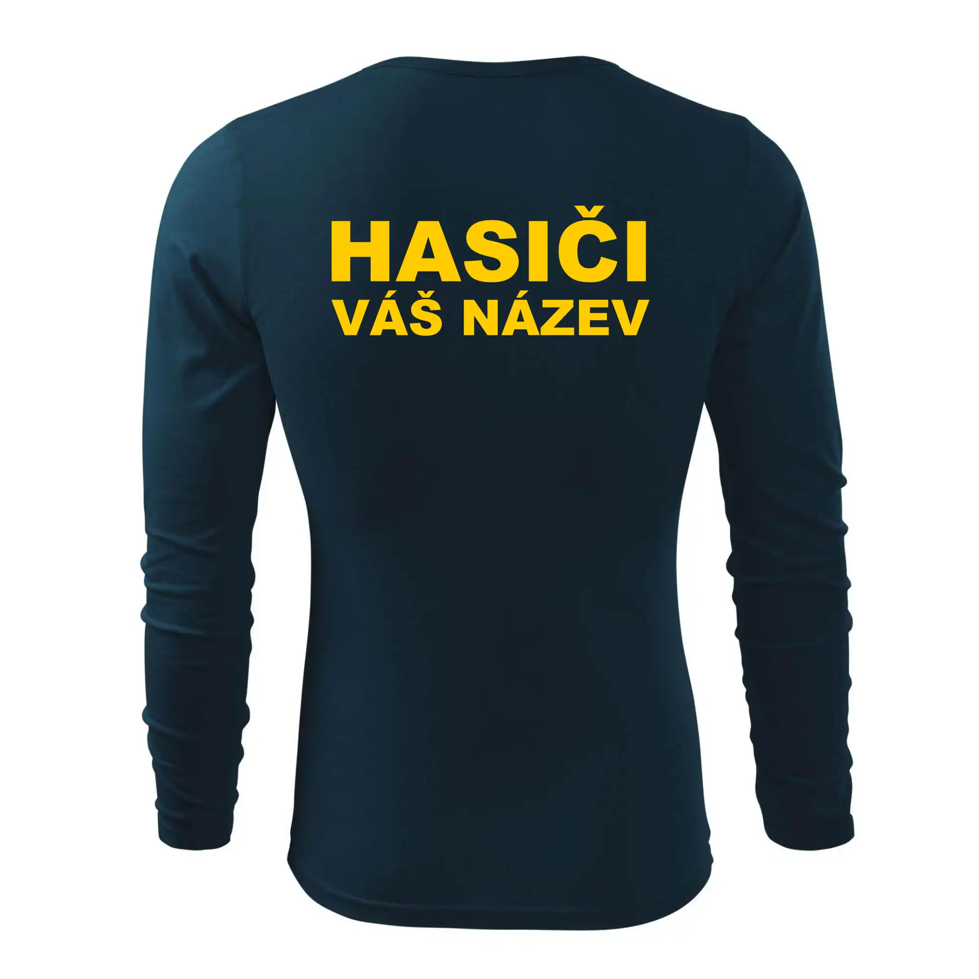 Hasiči - žlutý nápis - váš název sboru