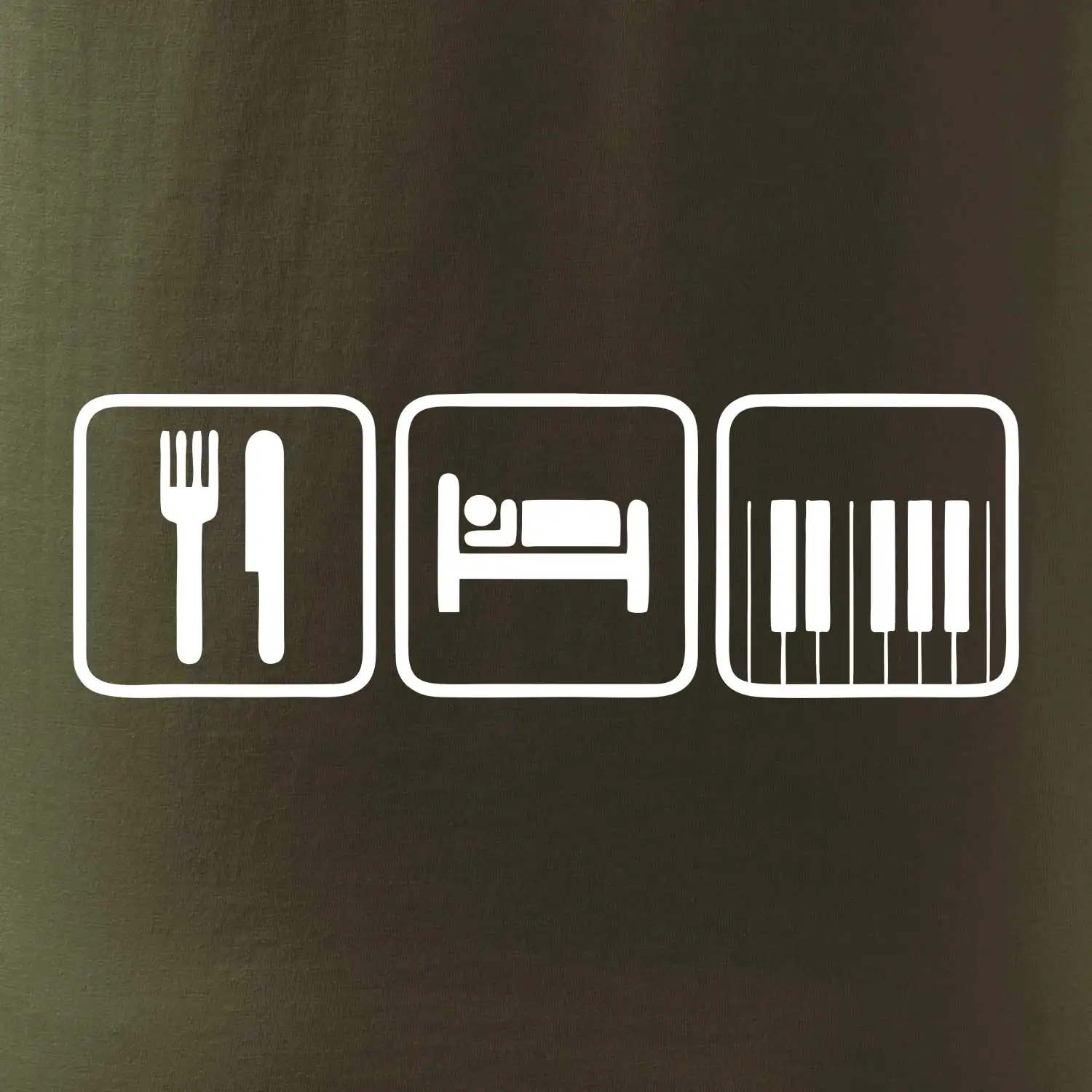 Eat sleep piano v řadě