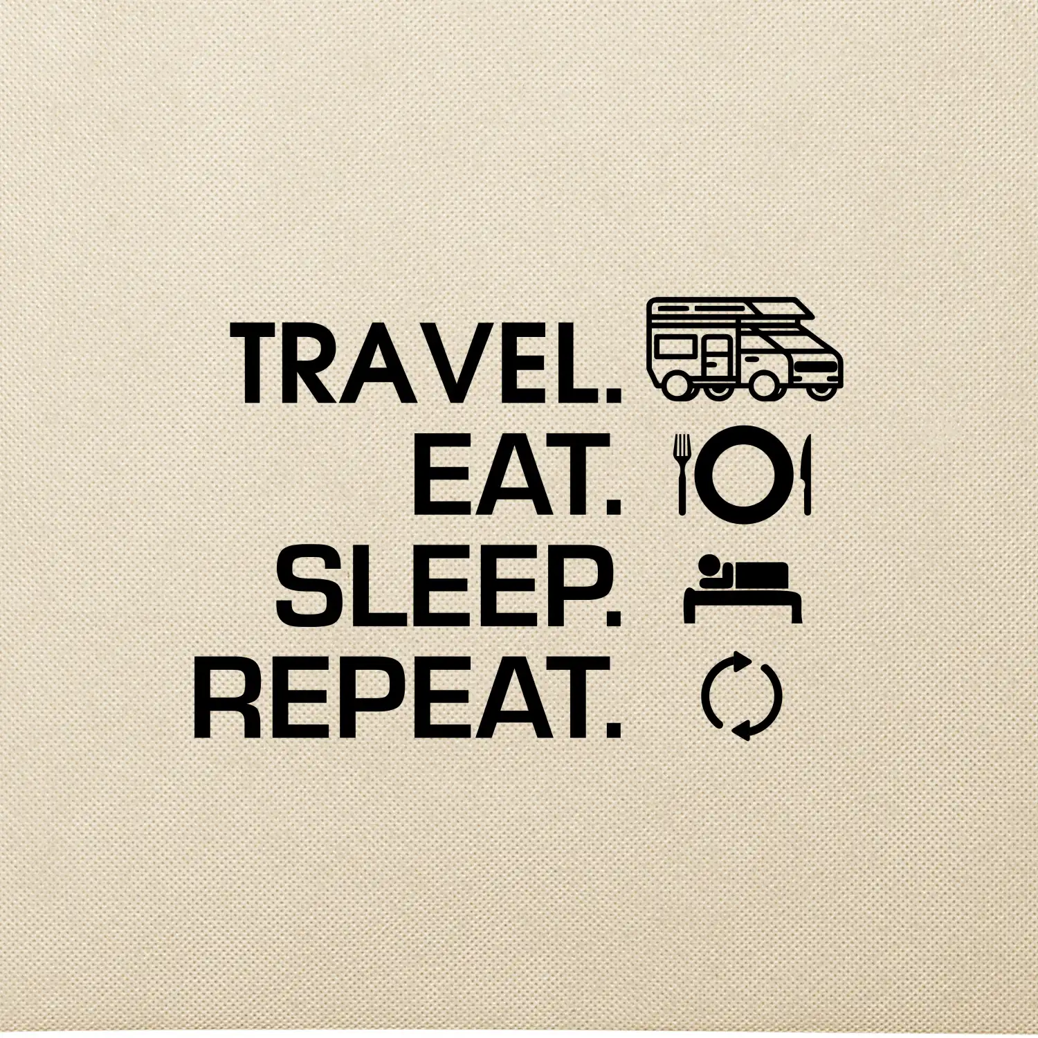 Eat sleep travel - alkovna