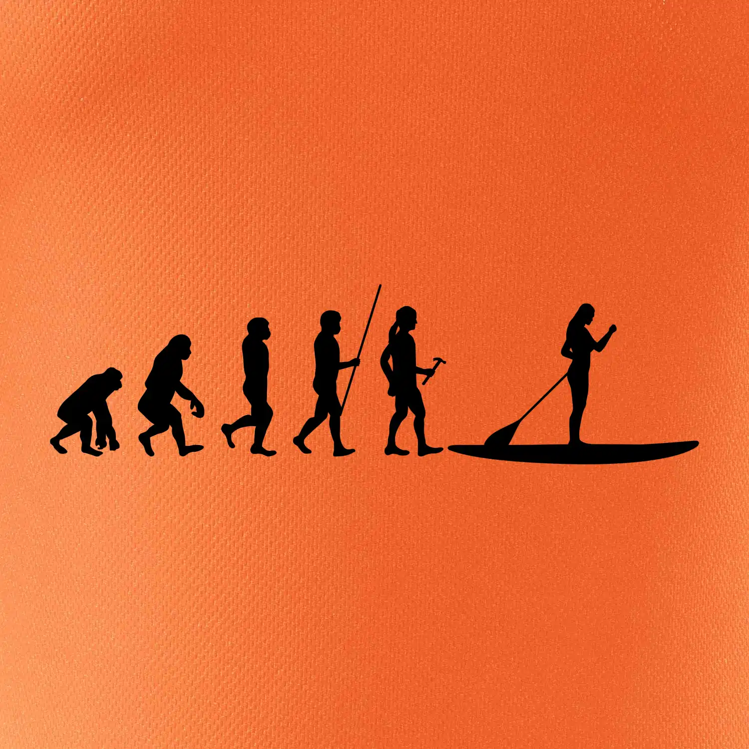Evoluce paddleboard žena
