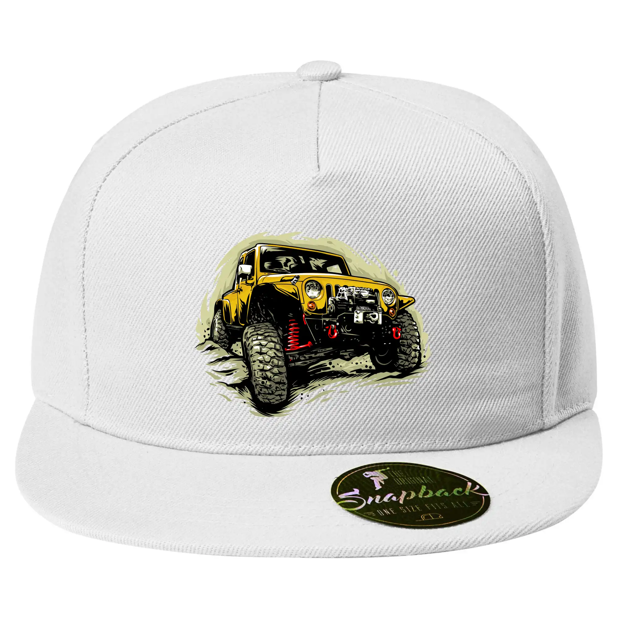 Žlutý offroad s navijákem