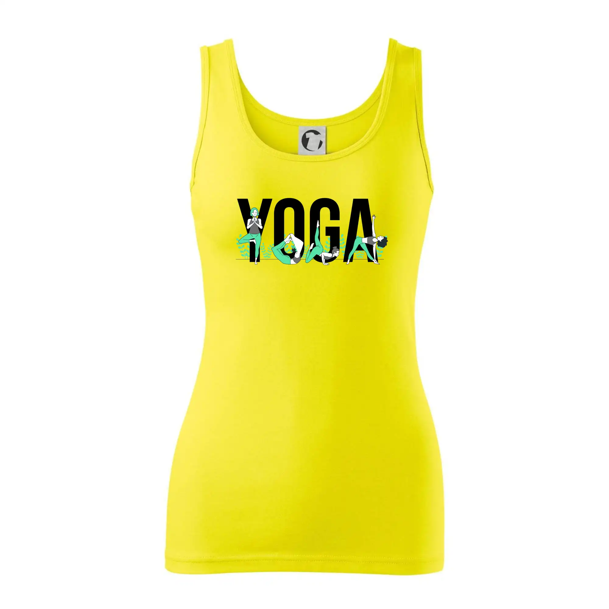 Yoga nápis barevný