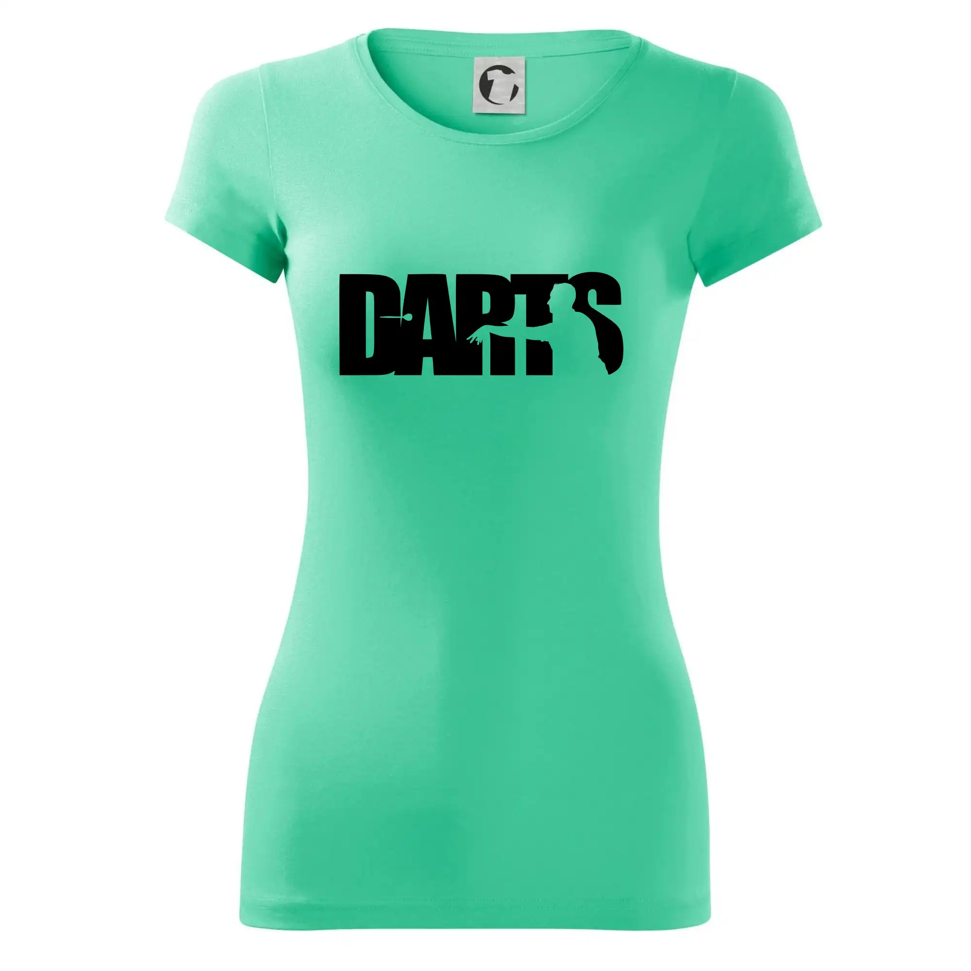 Darts - nápis se šipkařem