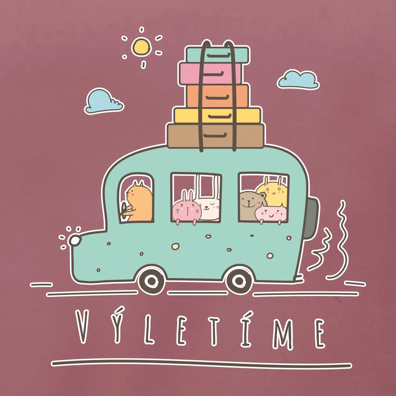 Výletíme obytňák kreslený