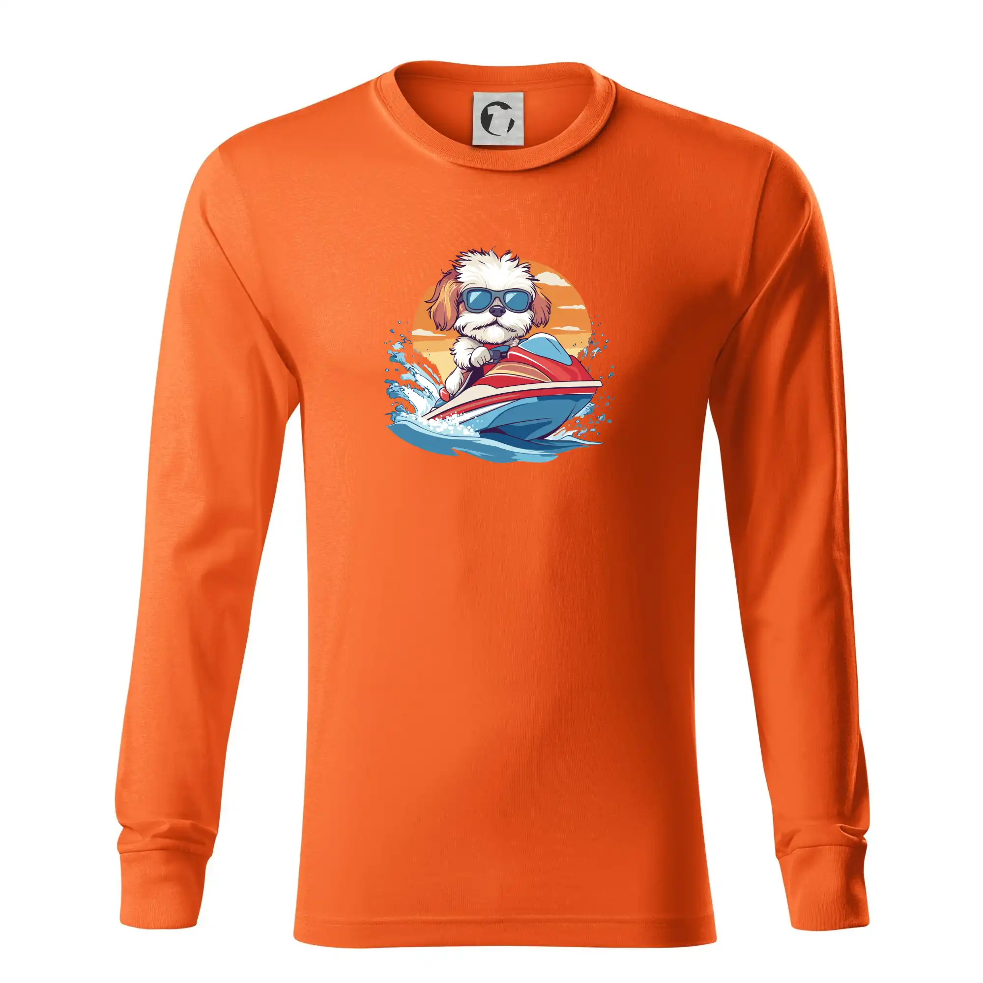 Bišonek na vodním skútru