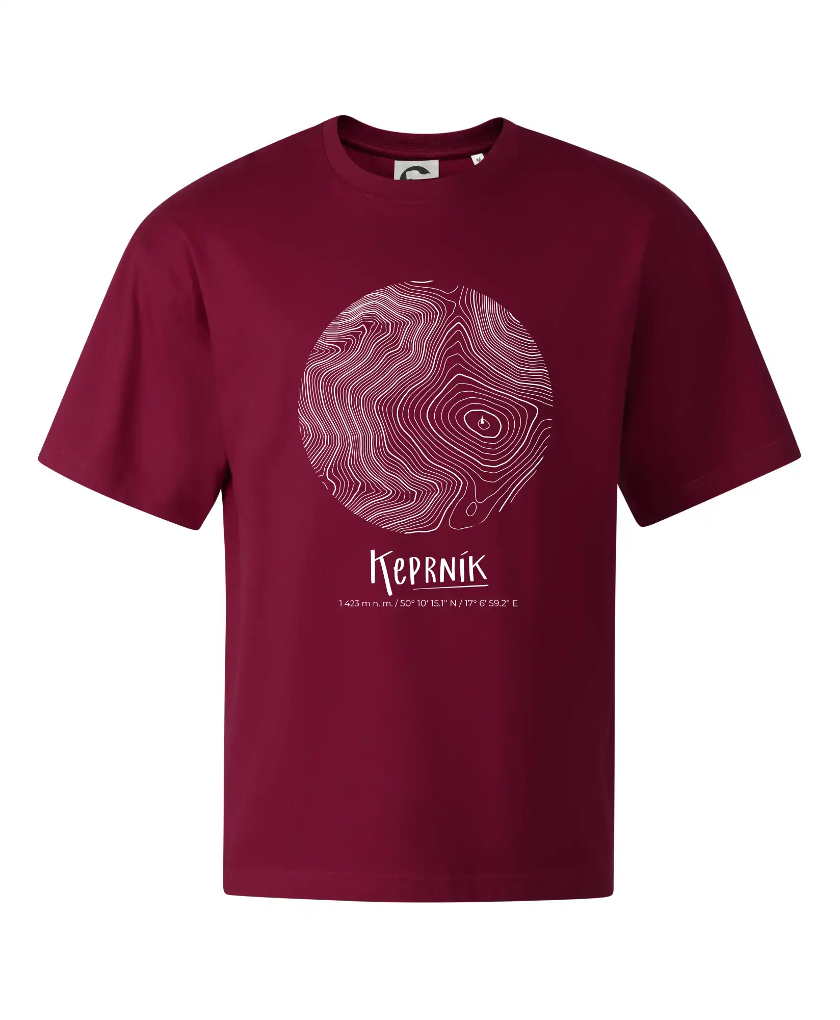 Keprník - vrstevnice v kruhu