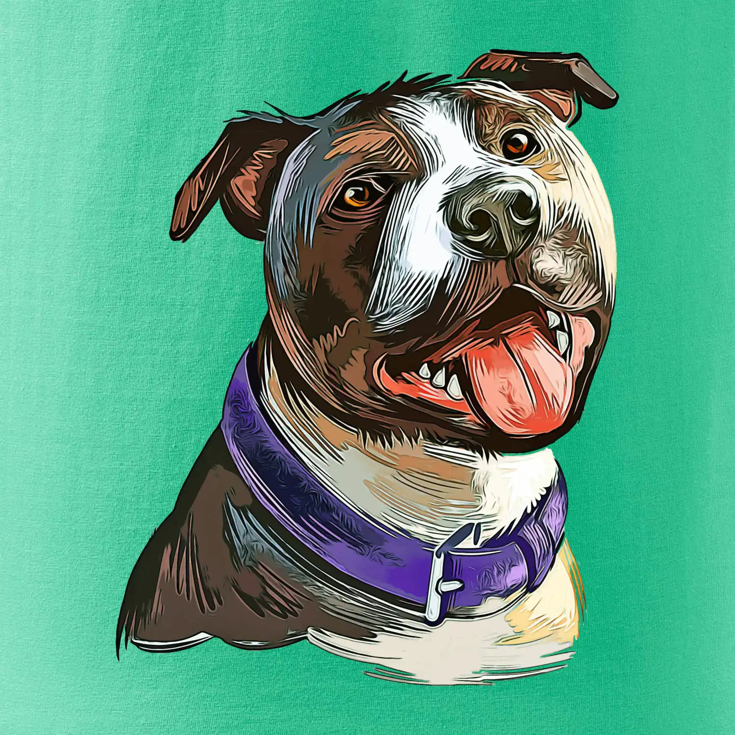 Americký stafordširský teriér  kreslený