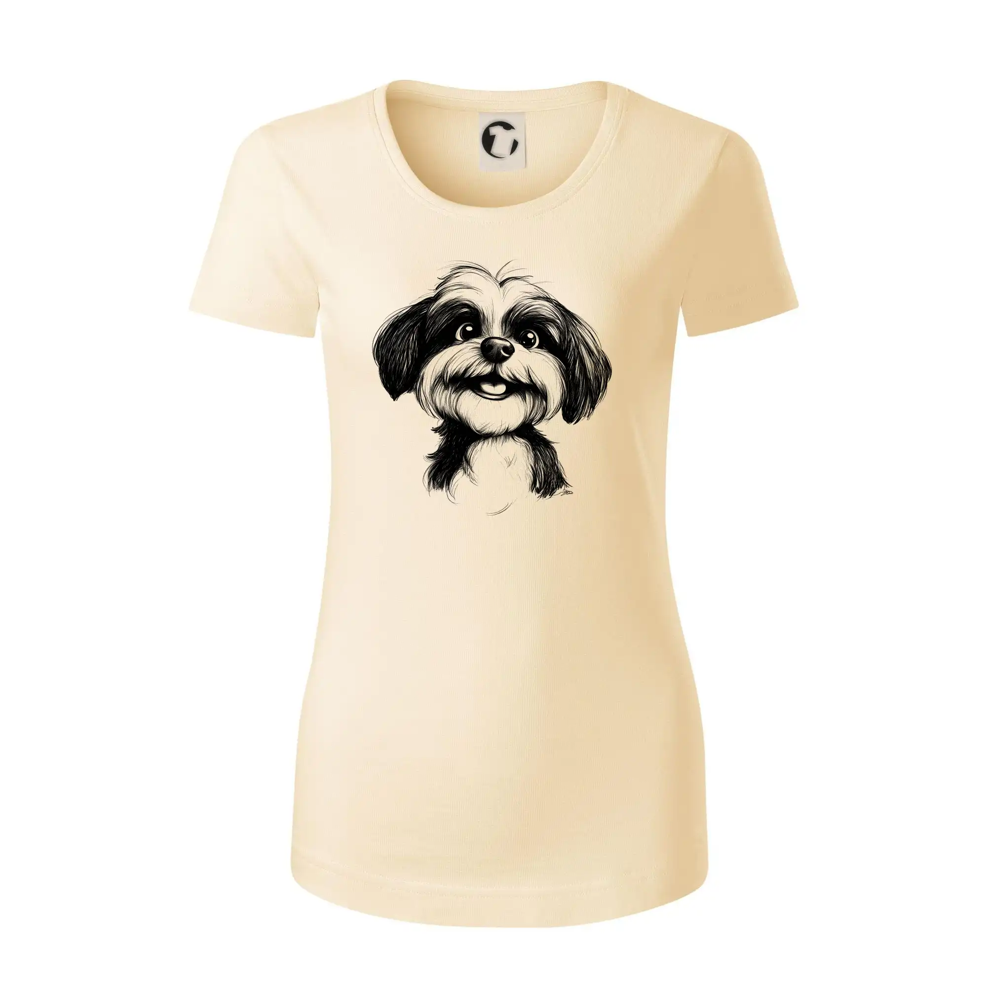 Lhasa Apso karikatura hlava