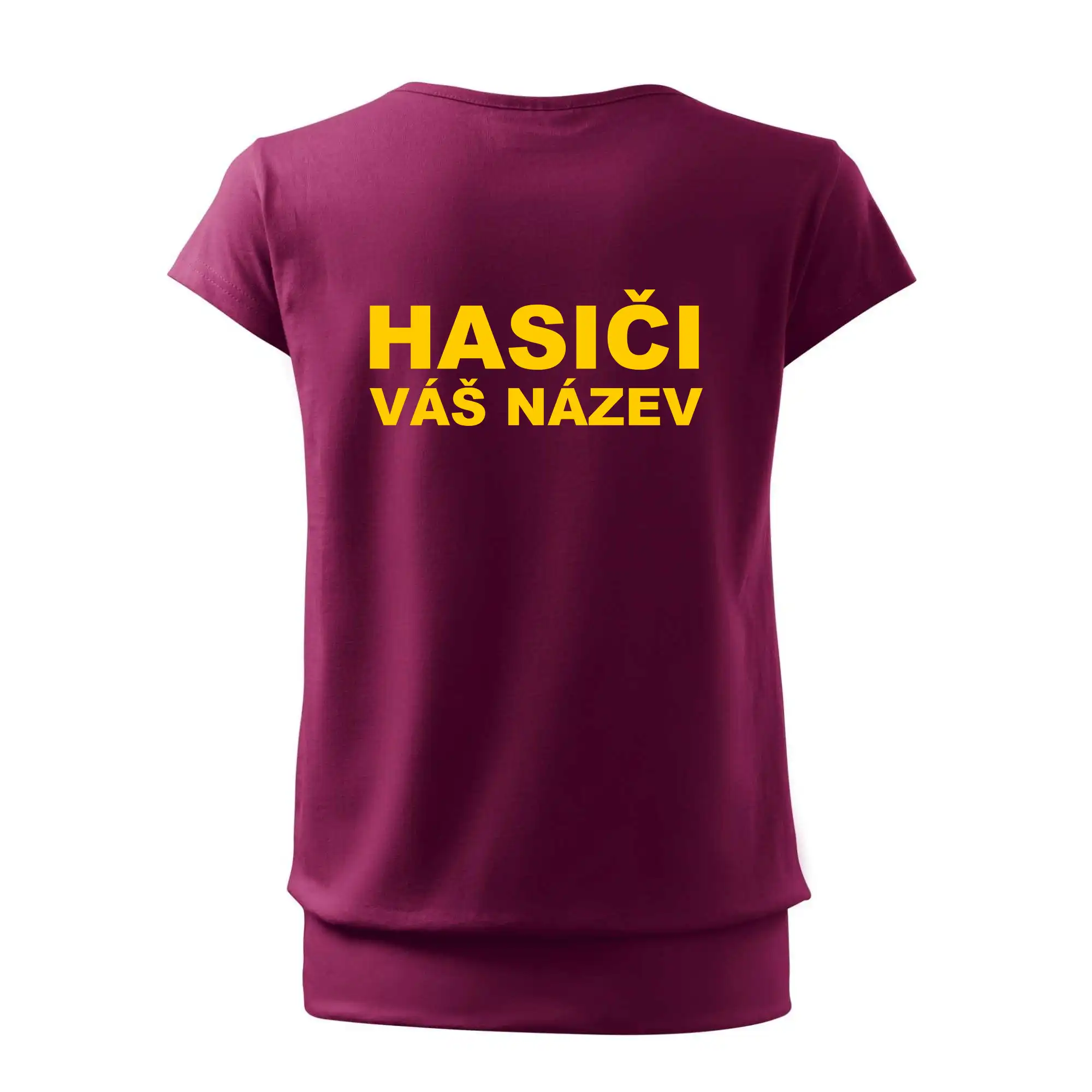Hasiči - žlutý nápis - váš název sboru