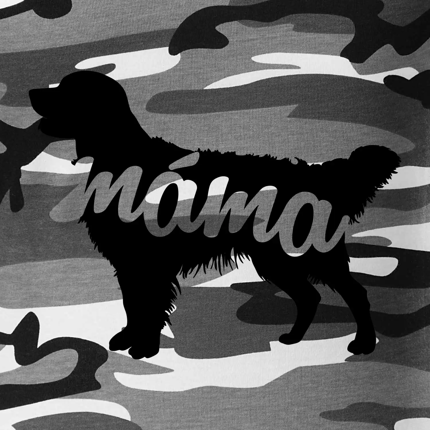 Zlatý retrívr máma obrys