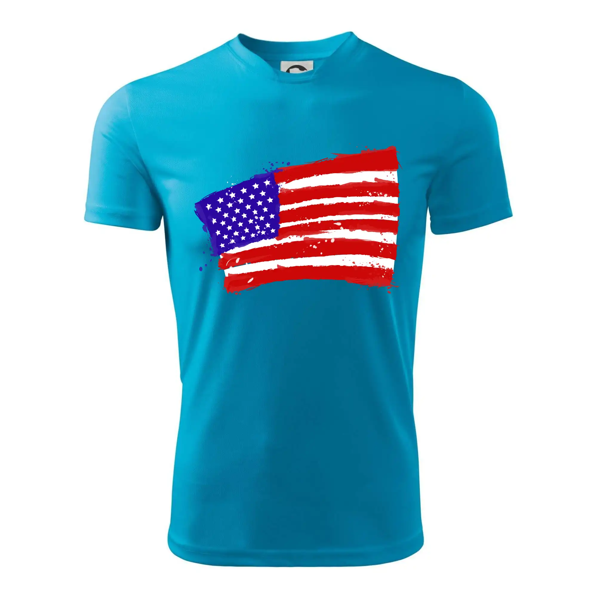 Americká vlajka ohnutá