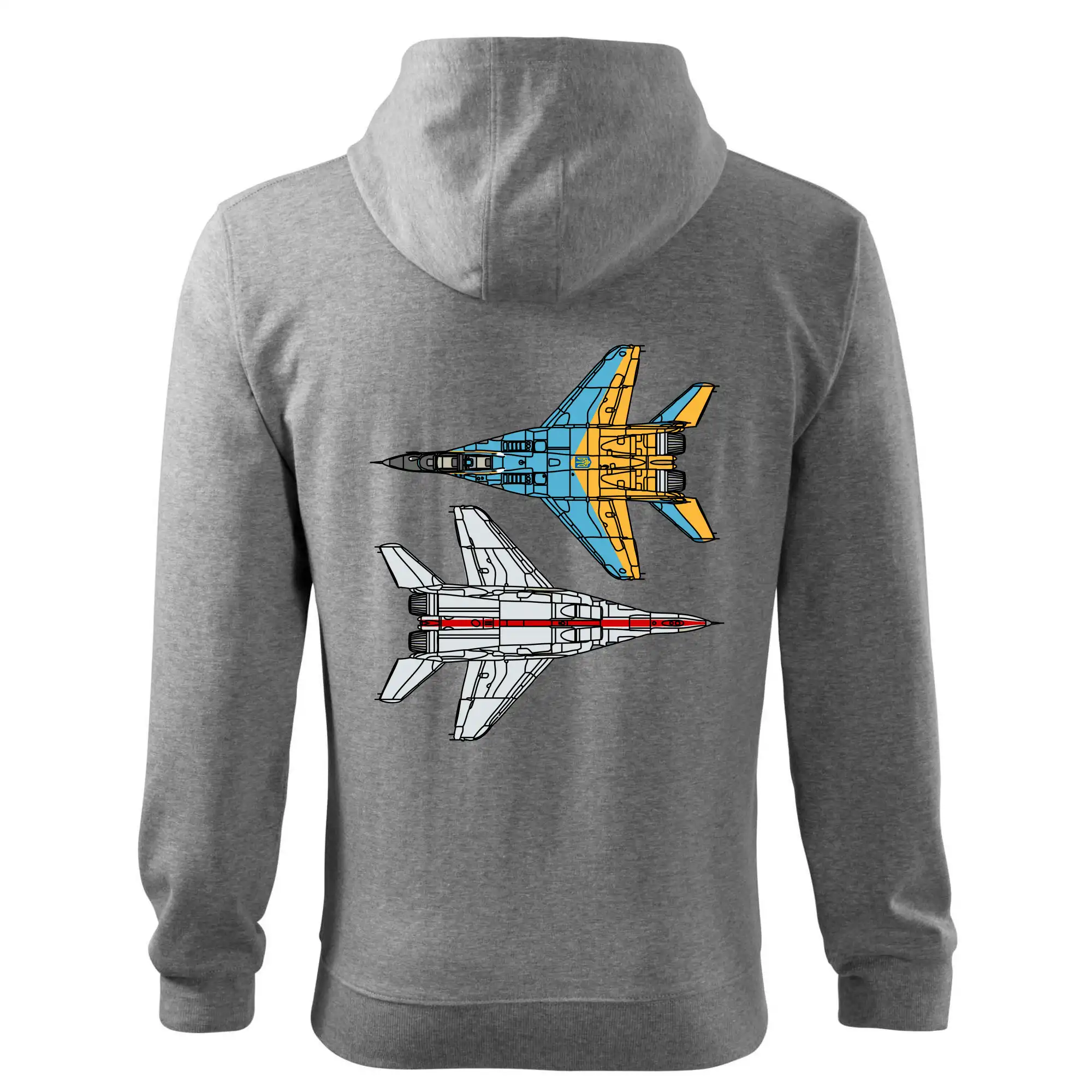 Mig 29 Fulcrum ze spoda a ze zhora