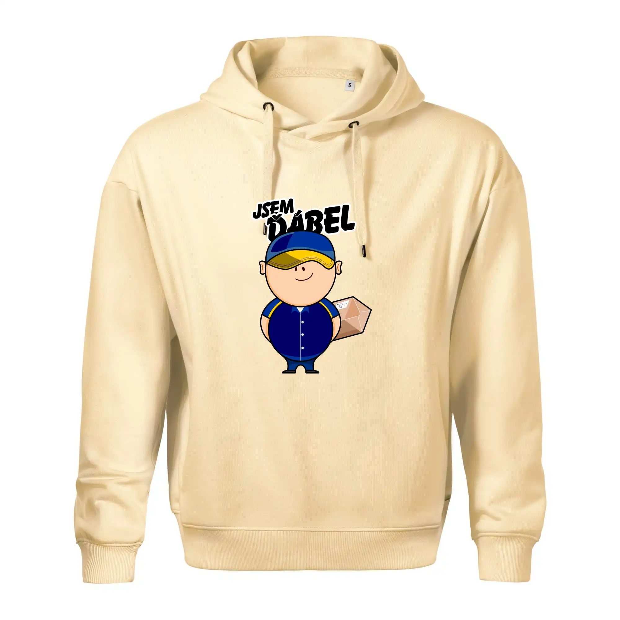 Jsem ďábel doručovatel modro žlutý