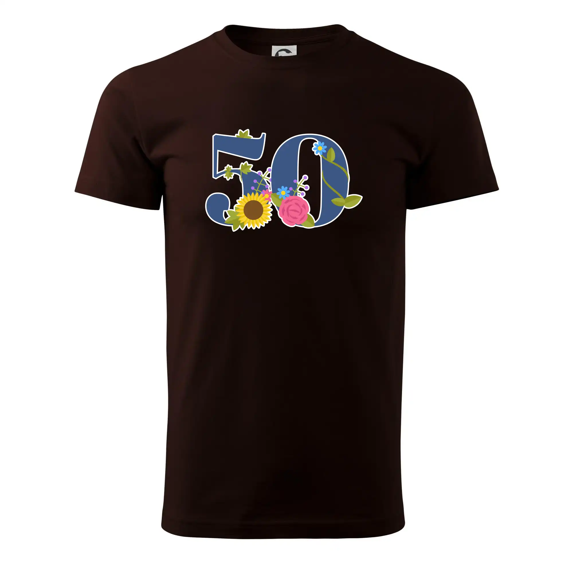 Květinové číslo kreslené - 50
