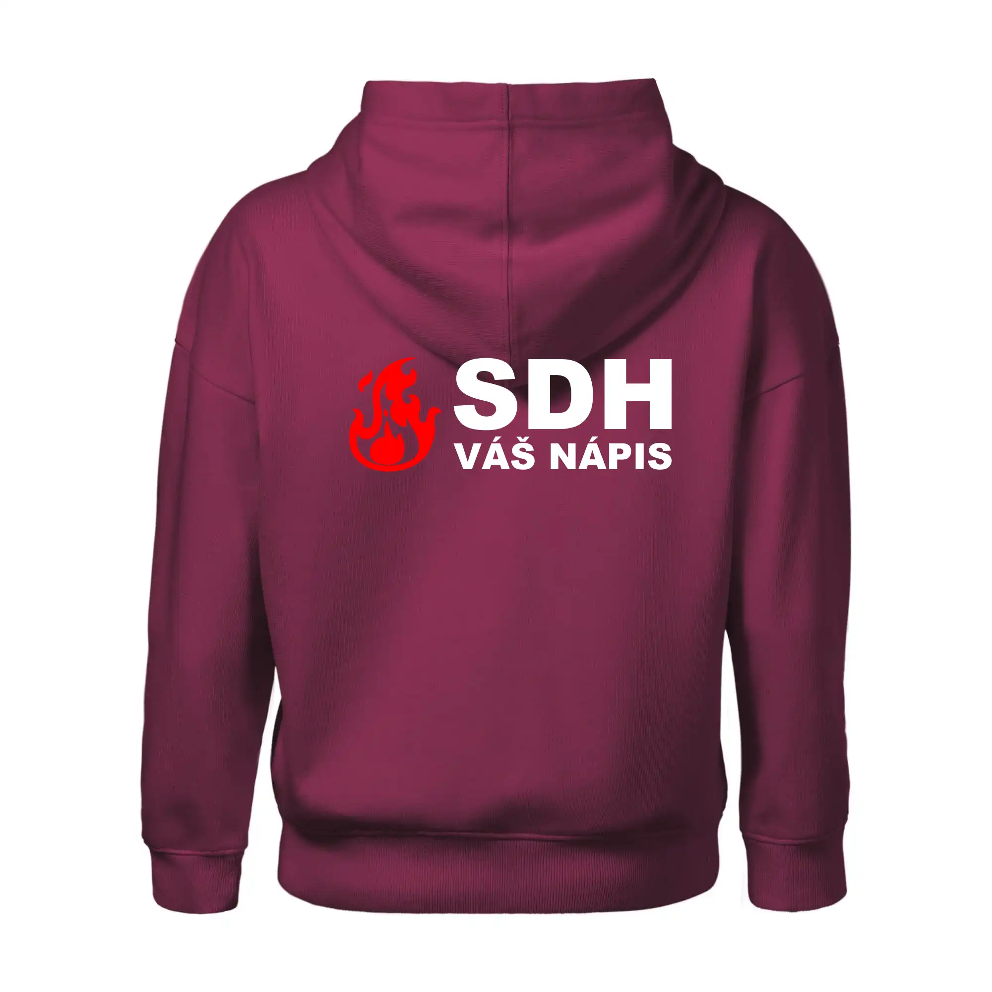 SDH nápis (oheň, název sboru - vlastní nápis)