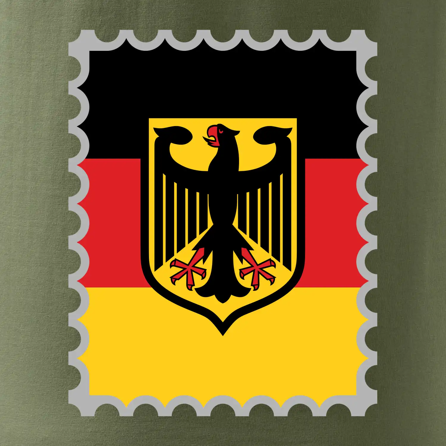 Německá známka - vlajka
