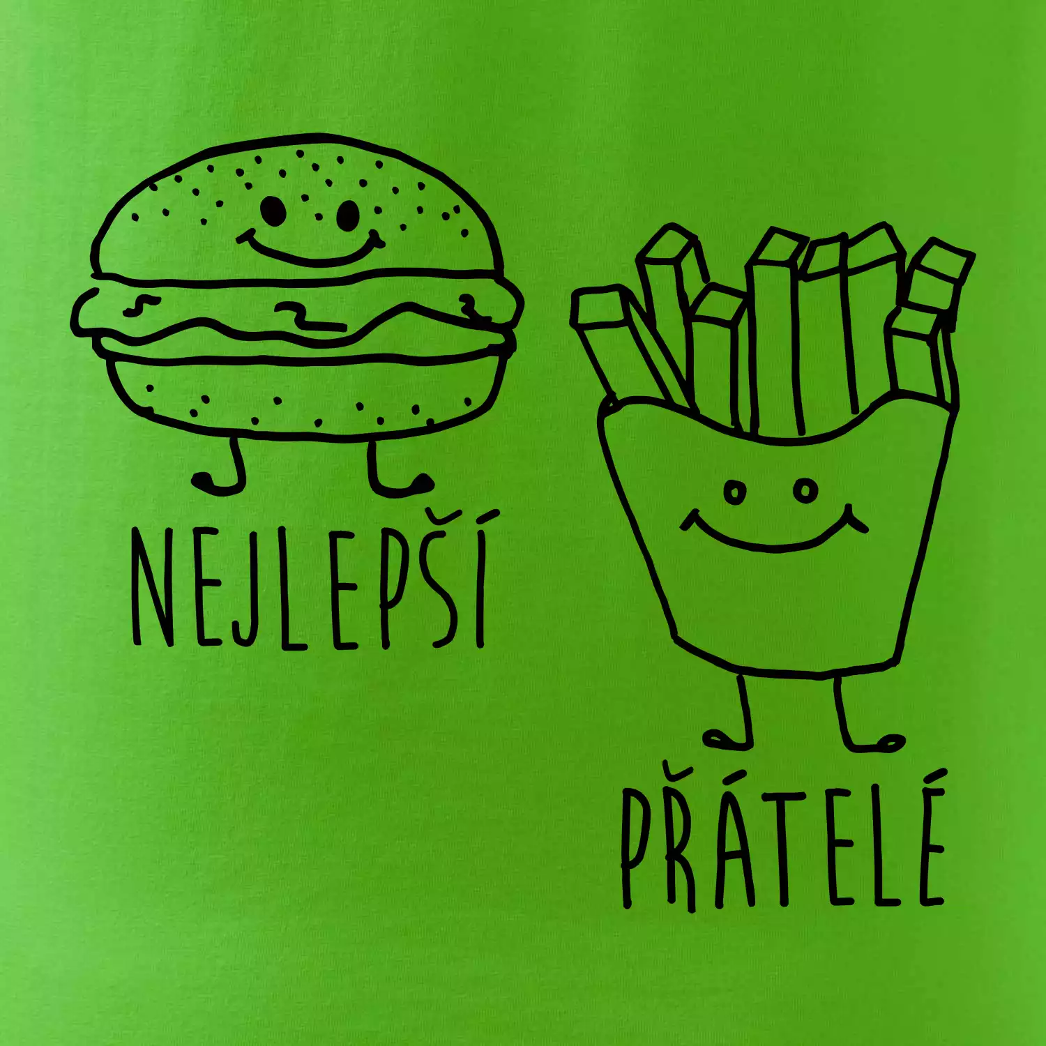 Nejlepší přátelé - Hamburger a hranolky