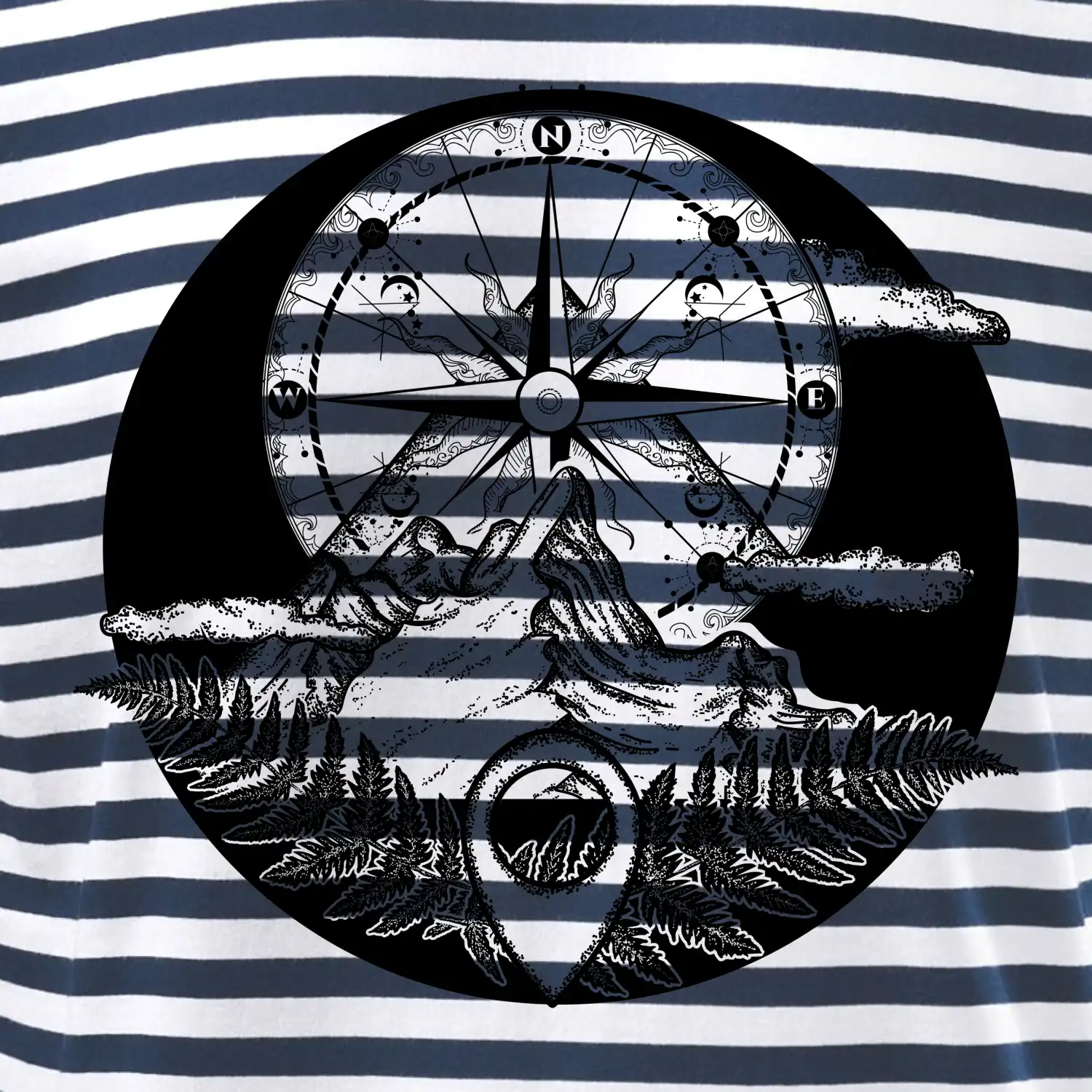 Cestování - hory kompas