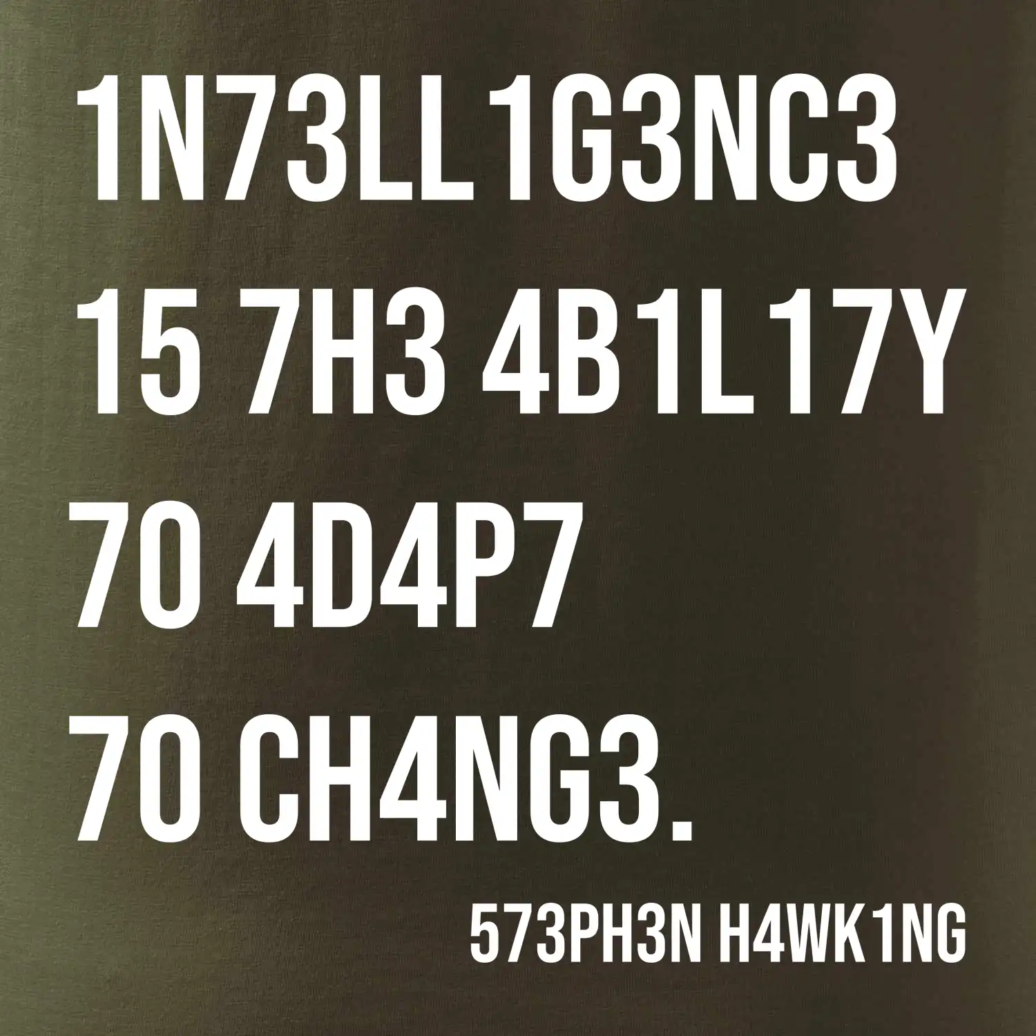 Test inteligence - Stephen Hawking